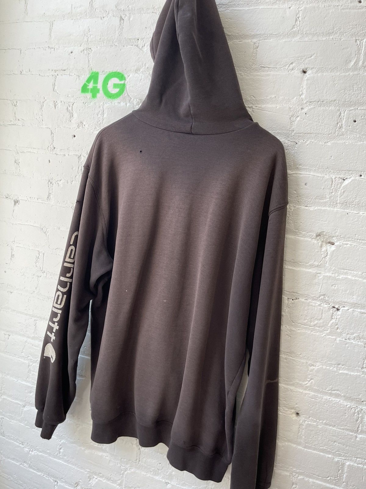 Carhartt × Vintage Vintage THRASHED Custom Carhartt PATCH WORK Hoodie XL XXL Size US XL / EU 56 / 4 - 2 Thumbnail