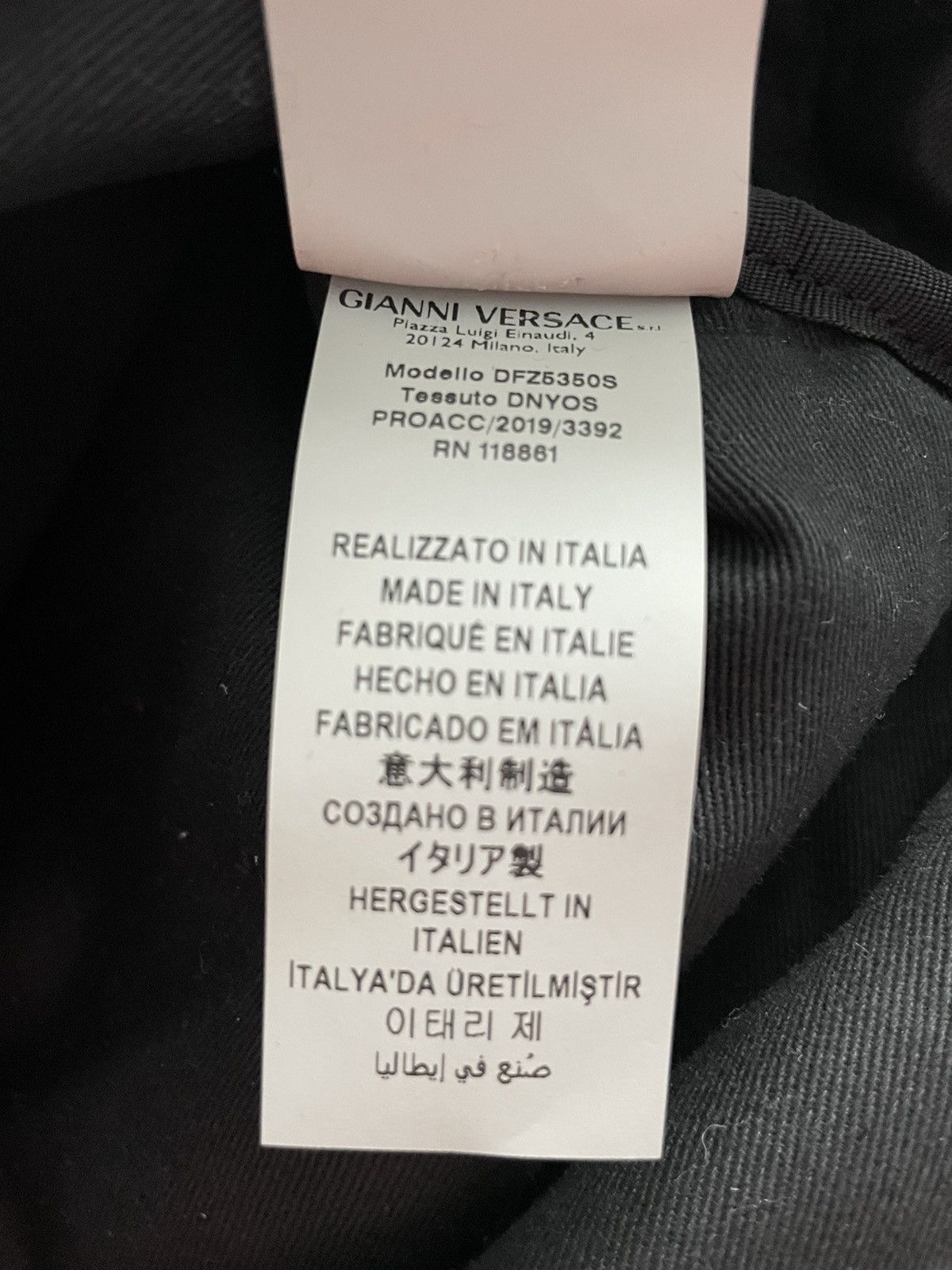Versace Rare Super Runway Brand New Iconic Monogram Logo Backpack Size ONE SIZE - 18 Thumbnail