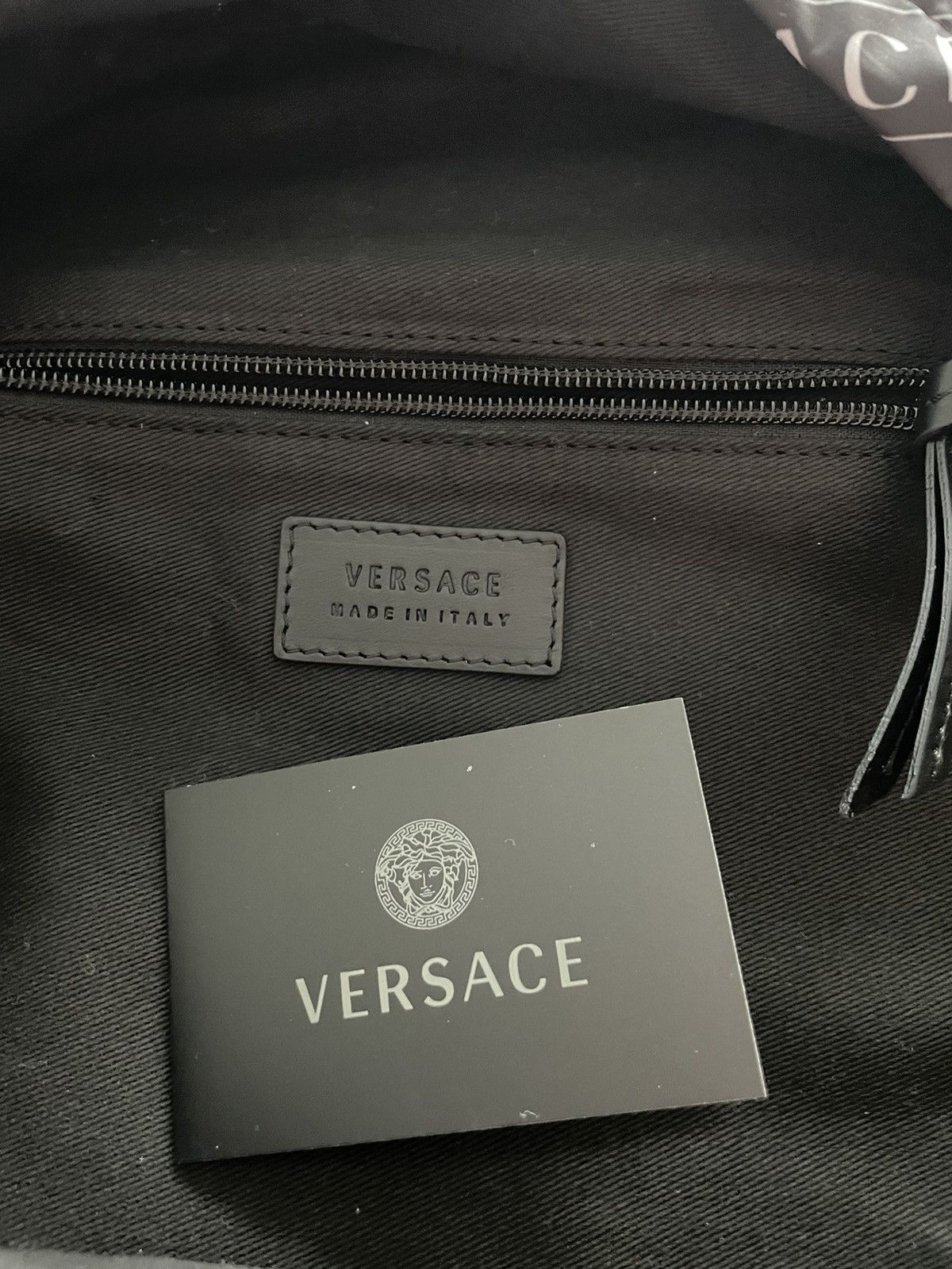 Versace Rare Super Runway Brand New Iconic Monogram Logo Backpack Size ONE SIZE - 15 Thumbnail