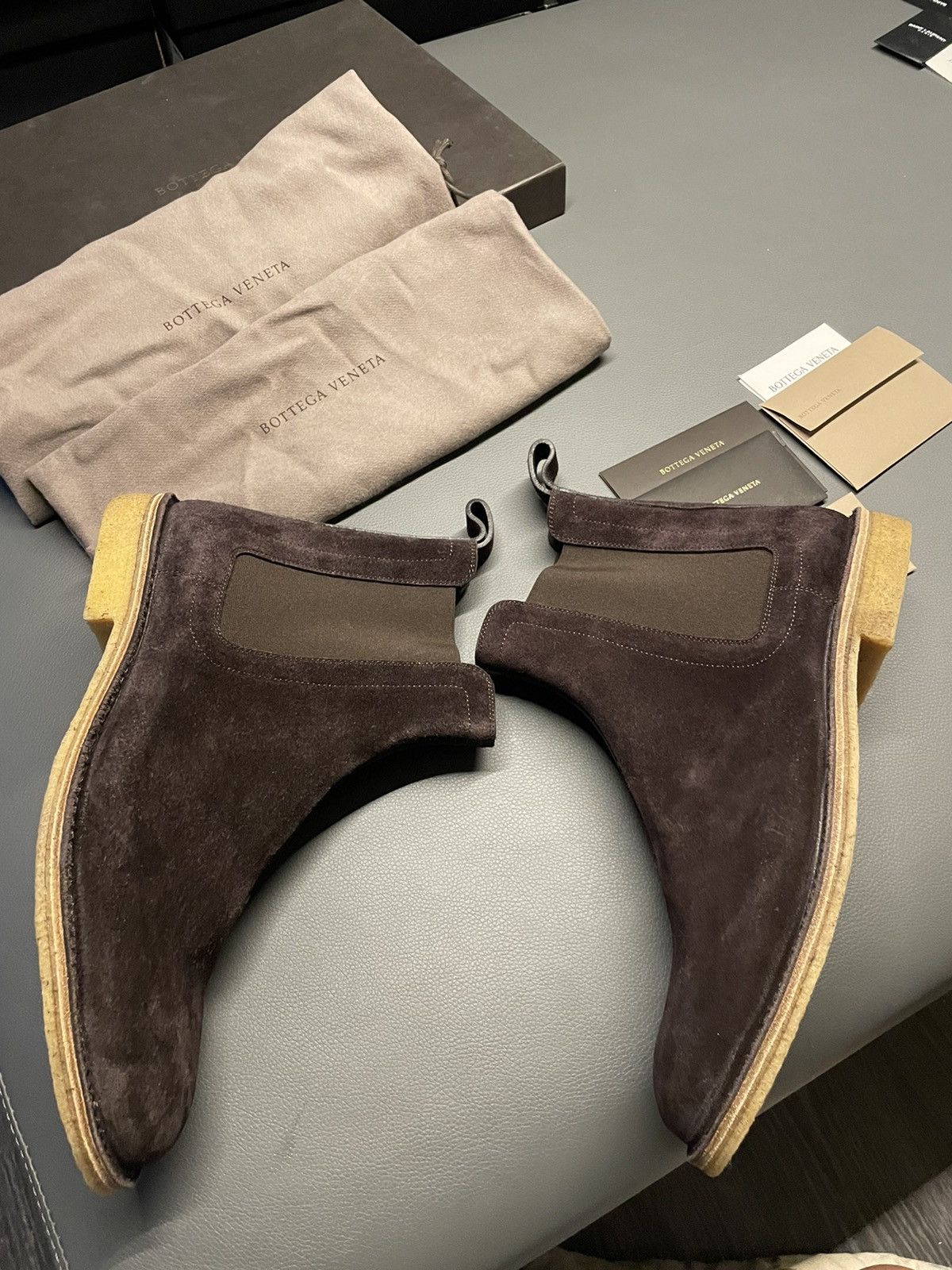 Bottega Veneta × Tomas Maier $1K+ Value Brand NEW Runway Classic Suede Chelsea Boots Size US 10.5 / EU 43-44 - 20 Thumbnail