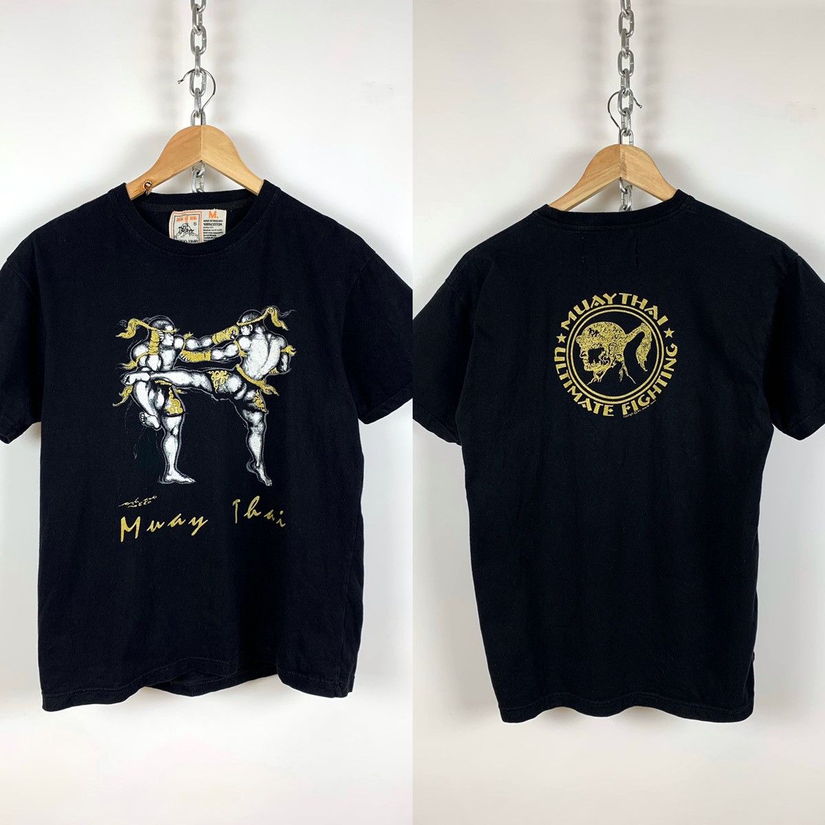 Japanese Brand Vintage Muay Thai Boxing Ultimate Fighting T-Shirt Size US M / EU 48-50 / 2 - 1 Thumbnail