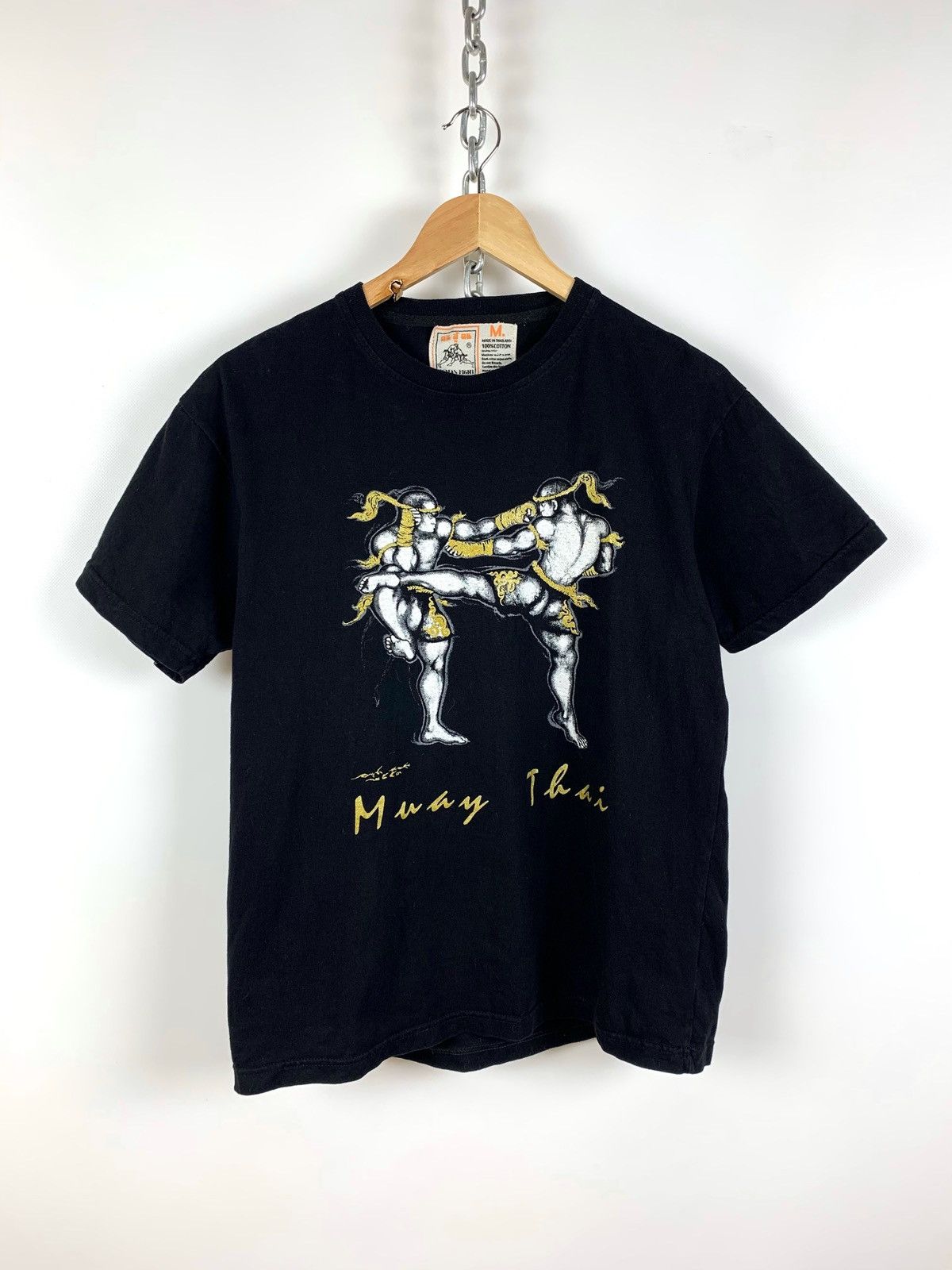 Japanese Brand Vintage Muay Thai Boxing Ultimate Fighting T-Shirt Size US M / EU 48-50 / 2 - 2 Thumbnail