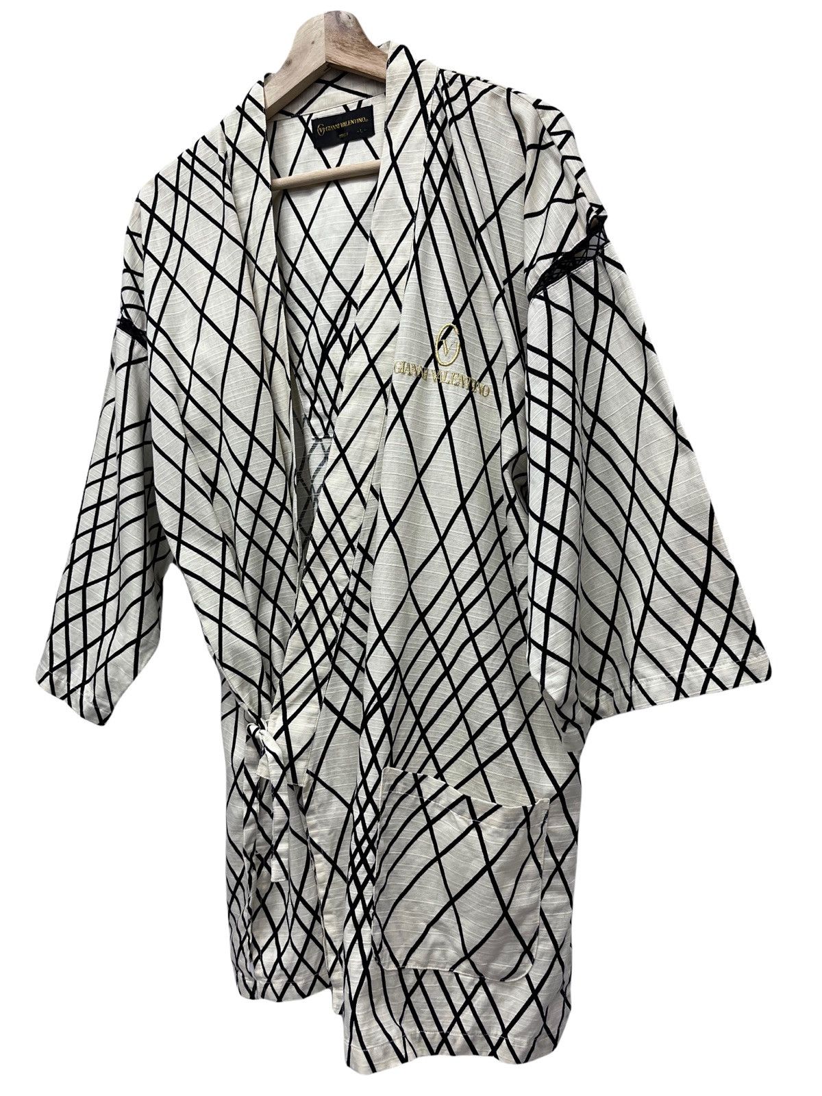 Gianni Valentino 90's GIANNI VALENTINO ITALY Cardigan Kimono Japanese Style Size US M / EU 48-50 / 2 - 5 Thumbnail
