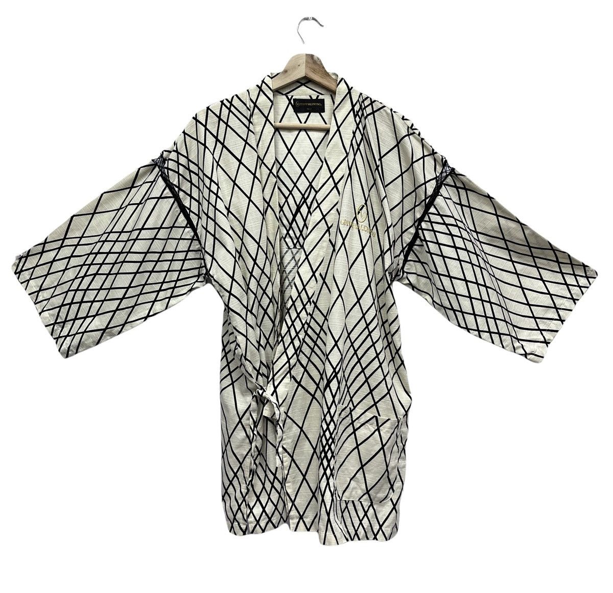 Gianni Valentino 90's GIANNI VALENTINO ITALY Cardigan Kimono Japanese Style Size US M / EU 48-50 / 2 - 10 Thumbnail