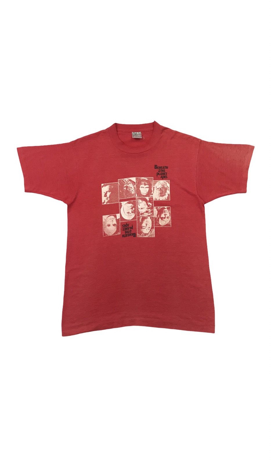 image of Planet Of The Apes Movie Promo T-Shirt in Red, Men's (Size Medium)