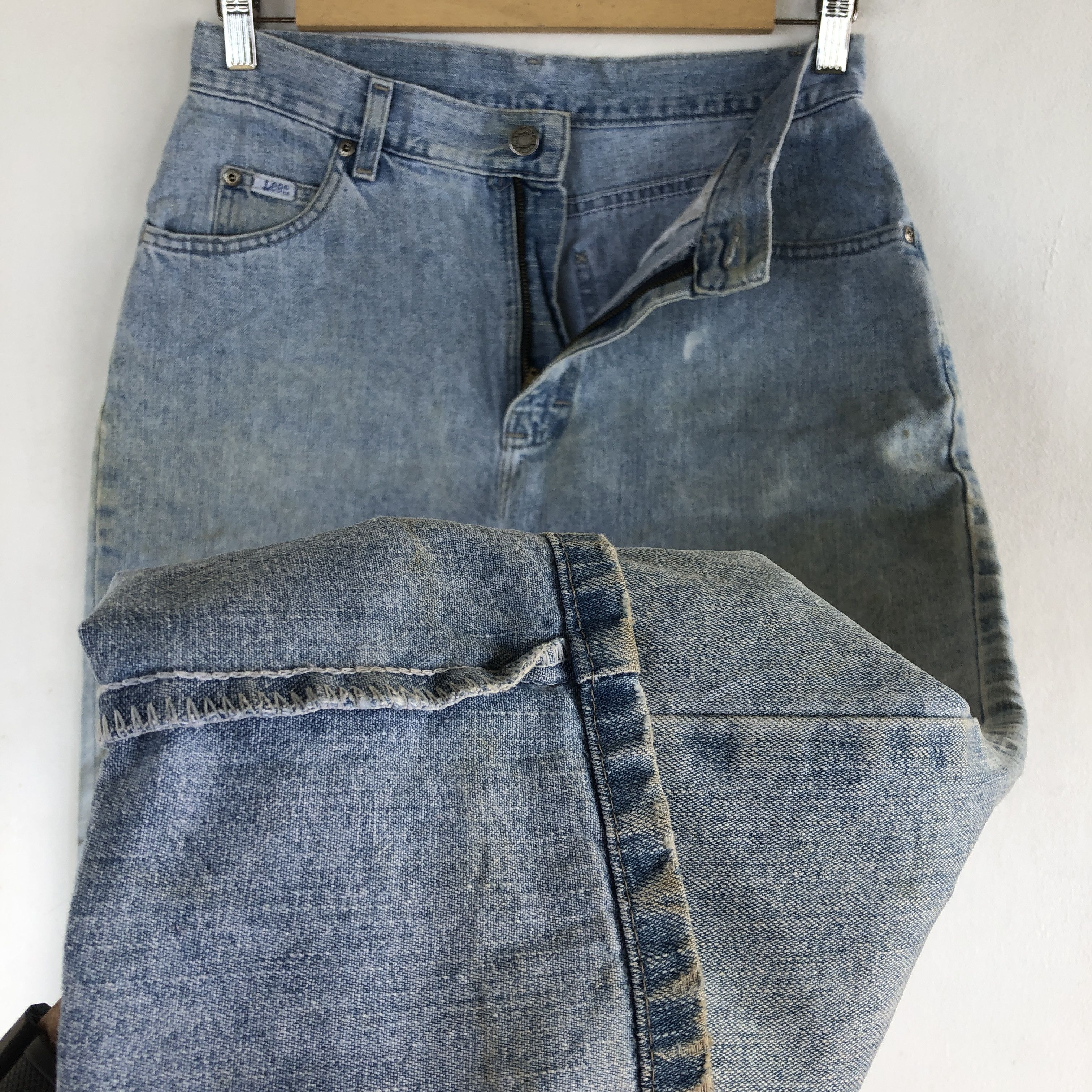 Lee Vintage 90s Lee Sun Faded Jeans Dirty Lee RustyDenim Size 28" / US 6 / IT 42 - 10 Thumbnail