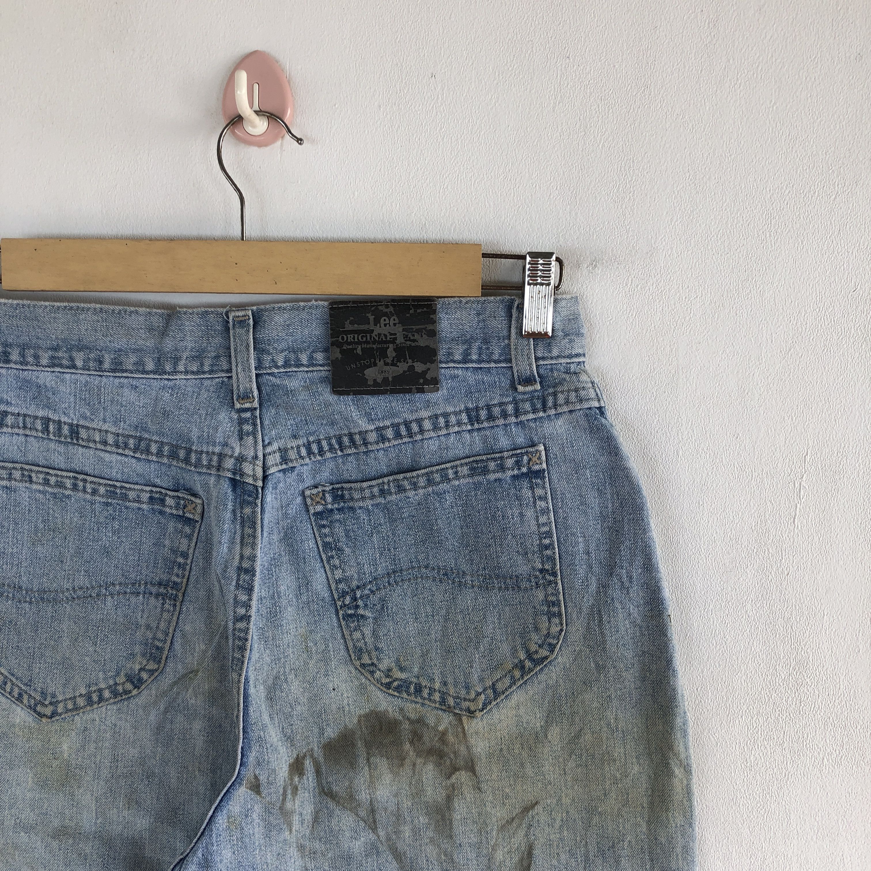 Lee Vintage 90s Lee Sun Faded Jeans Dirty Lee RustyDenim Size 28" / US 6 / IT 42 - 7 Thumbnail
