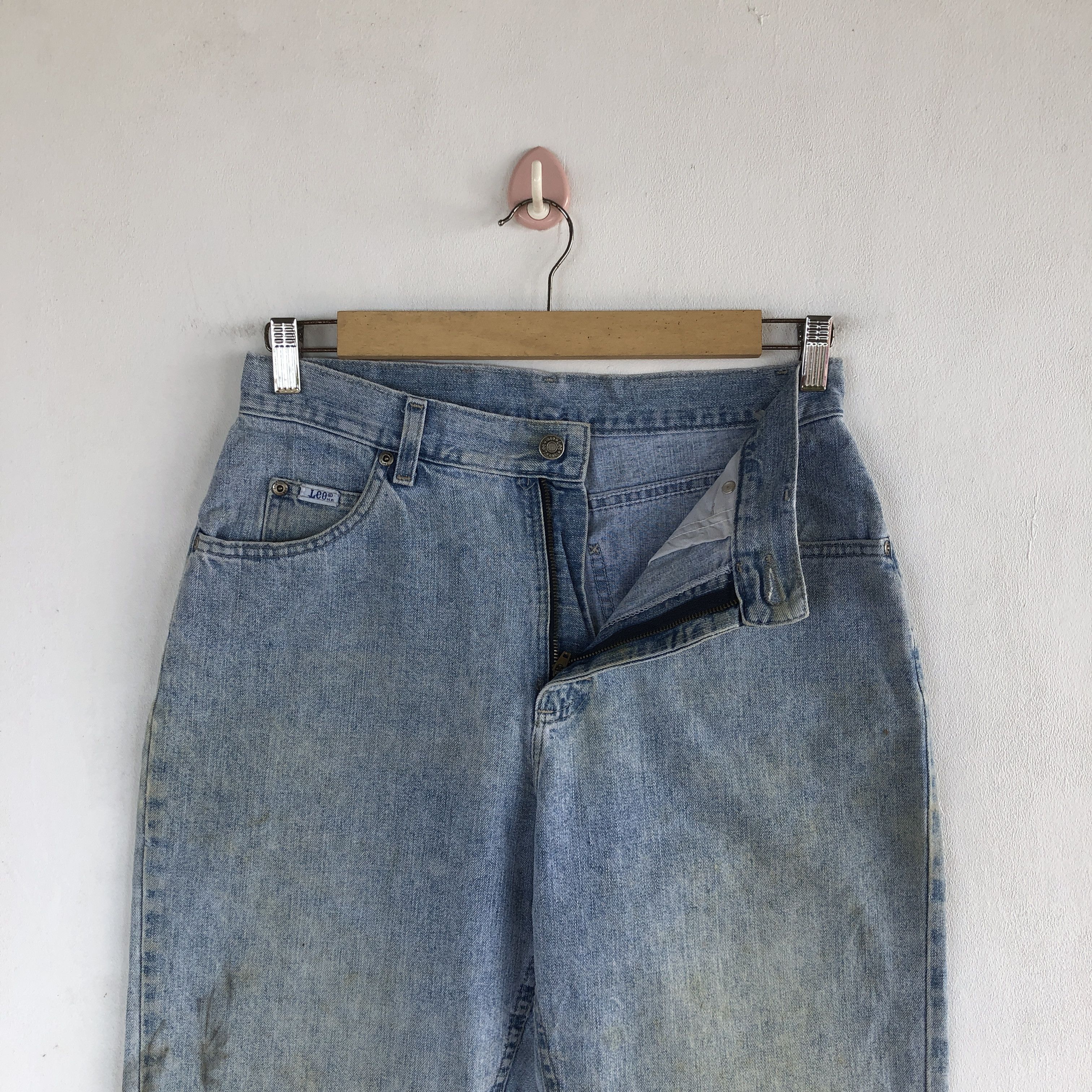 Lee Vintage 90s Lee Sun Faded Jeans Dirty Lee RustyDenim Size 28" / US 6 / IT 42 - 8 Thumbnail