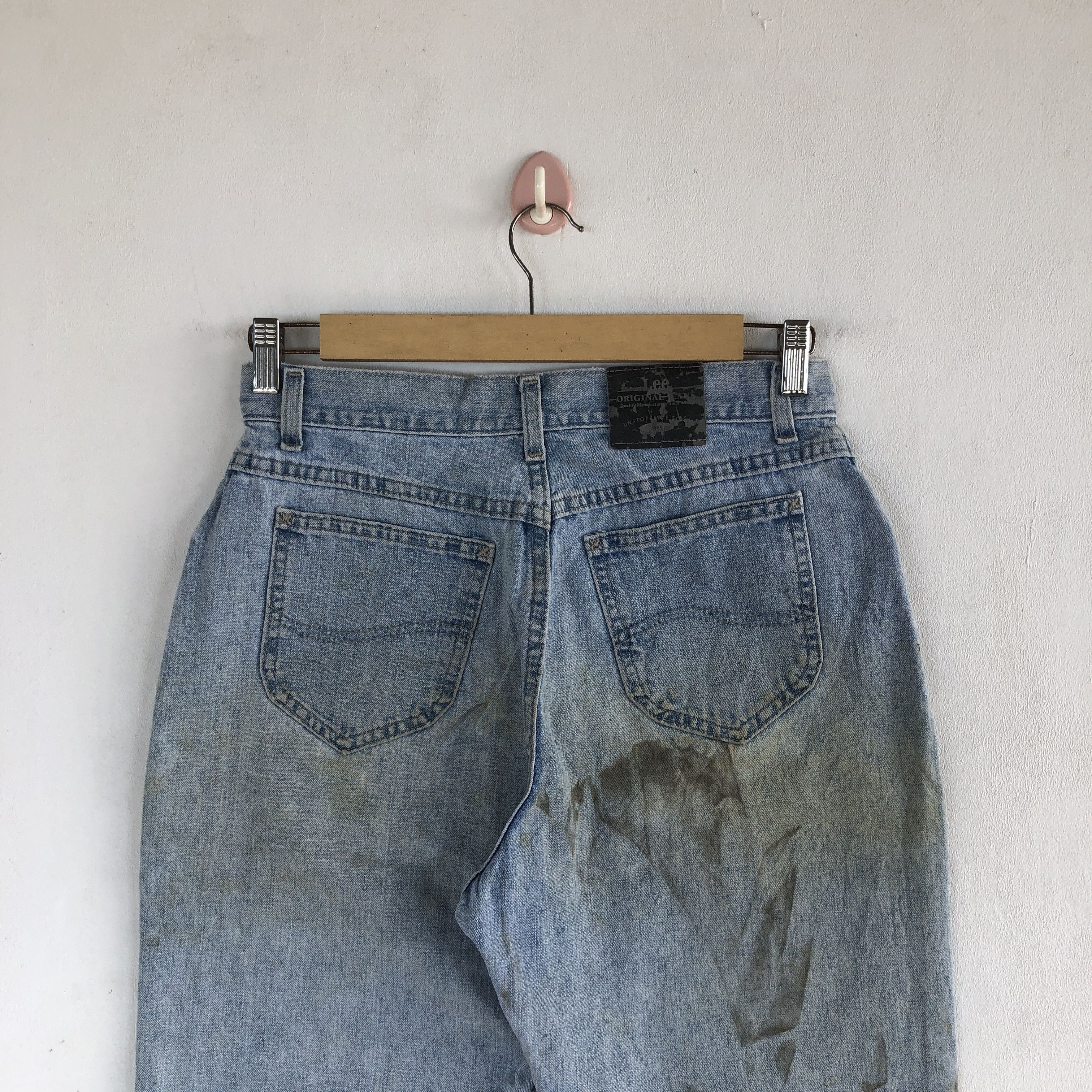 Lee Vintage 90s Lee Sun Faded Jeans Dirty Lee RustyDenim Size 28" / US 6 / IT 42 - 4 Thumbnail