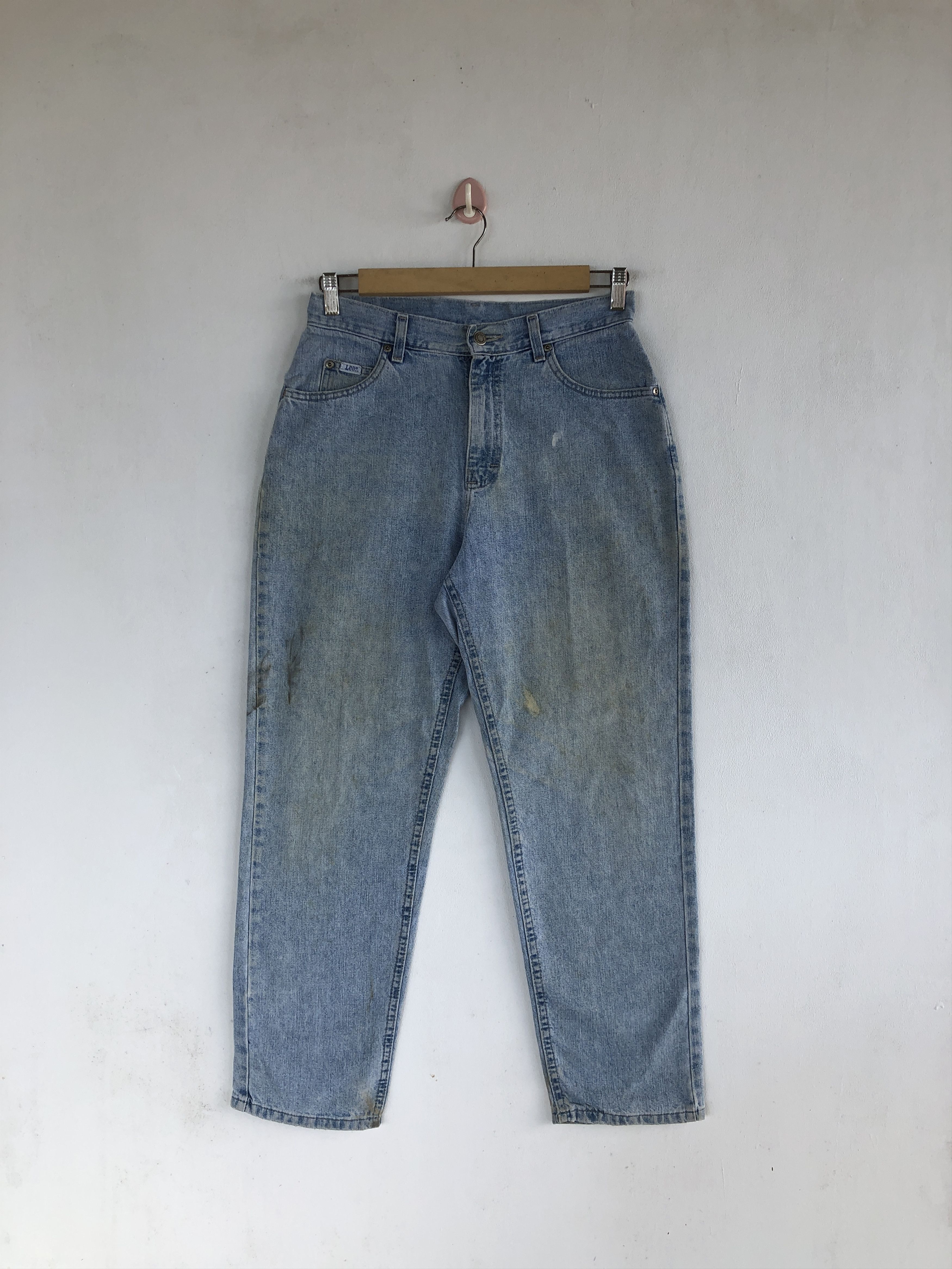 Vintage 90s Lee Sun Faded Jeans Dirty Lee RustyDenim