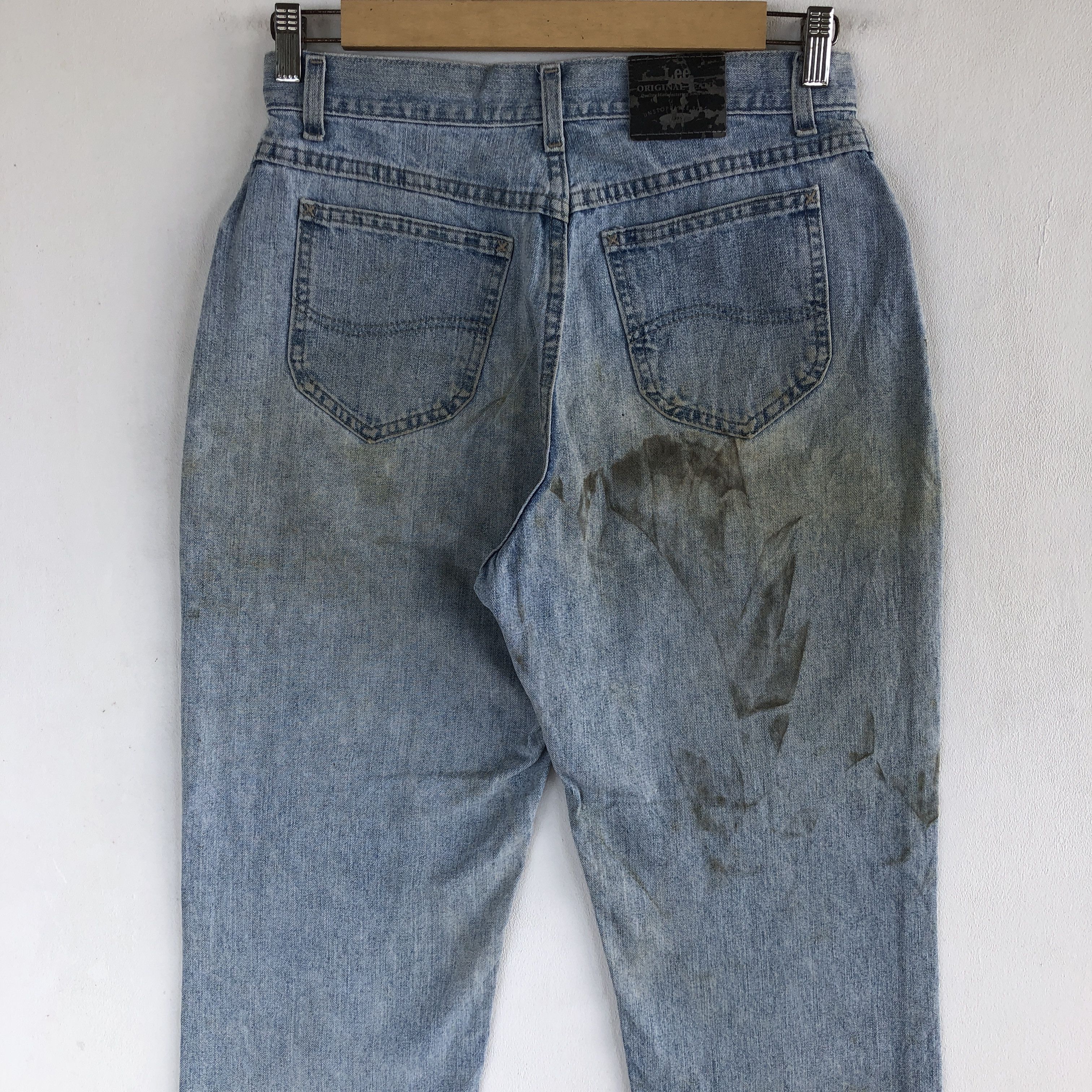 Lee Vintage 90s Lee Sun Faded Jeans Dirty Lee RustyDenim Size 28" / US 6 / IT 42 - 6 Thumbnail