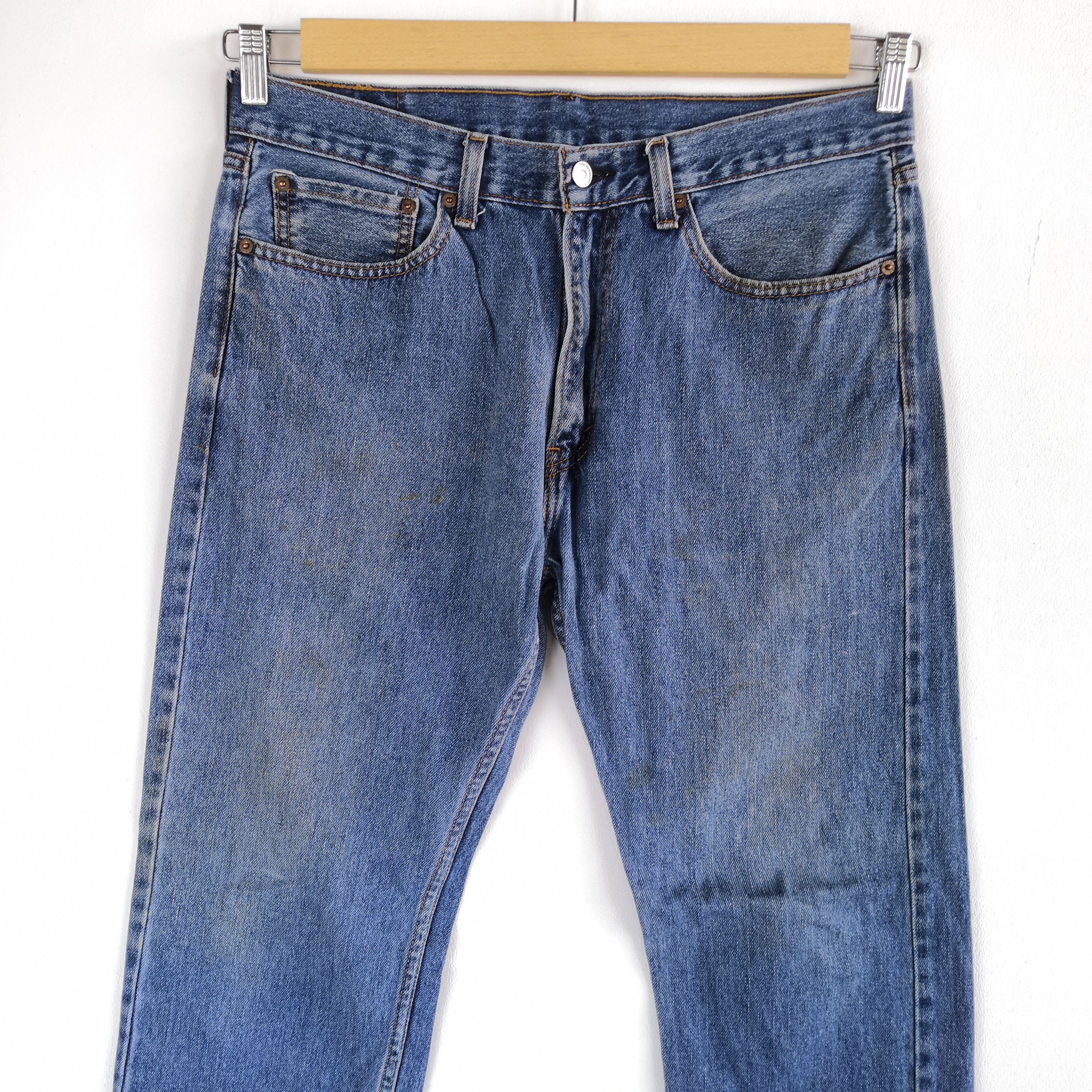 Levi's Vintage LVC Y2K Levis Jeans Blue Levi's 505 Faded Denim Size US 34 / EU 50 - 3 Thumbnail
