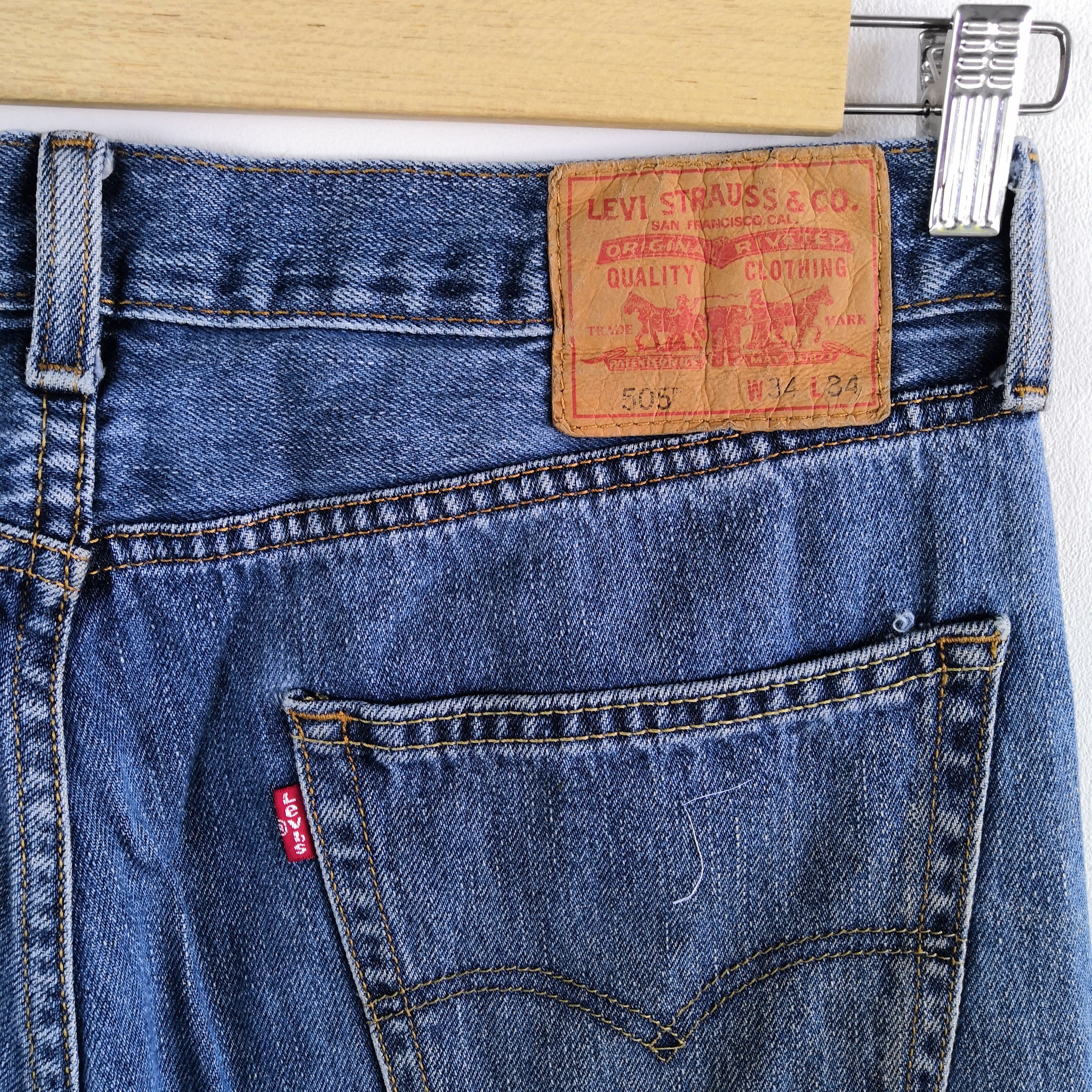 Levi's Vintage LVC Y2K Levis Jeans Blue Levi's 505 Faded Denim Size US 34 / EU 50 - 9 Thumbnail