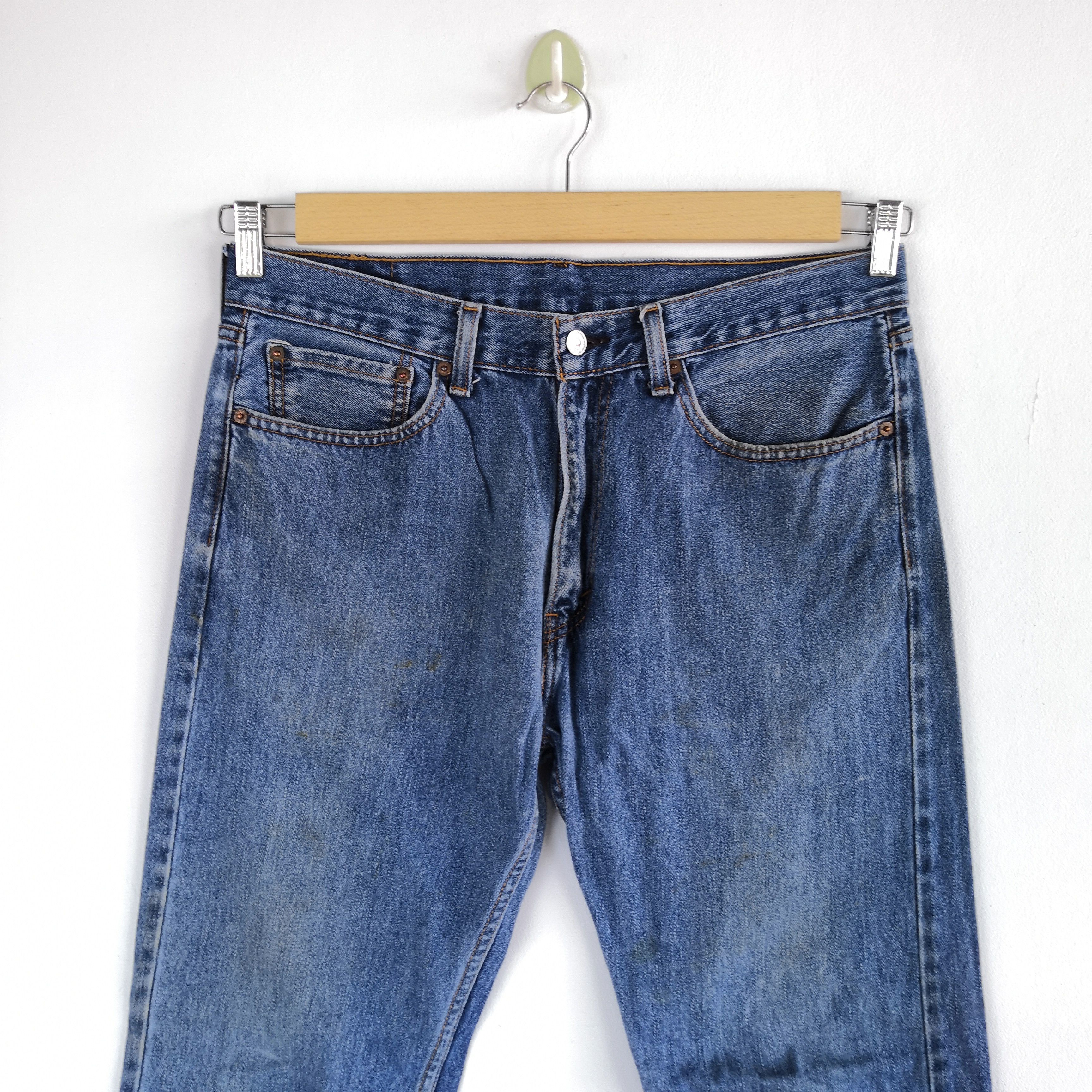 Levi's Vintage LVC Y2K Levis Jeans Blue Levi's 505 Faded Denim Size US 34 / EU 50 - 4 Thumbnail