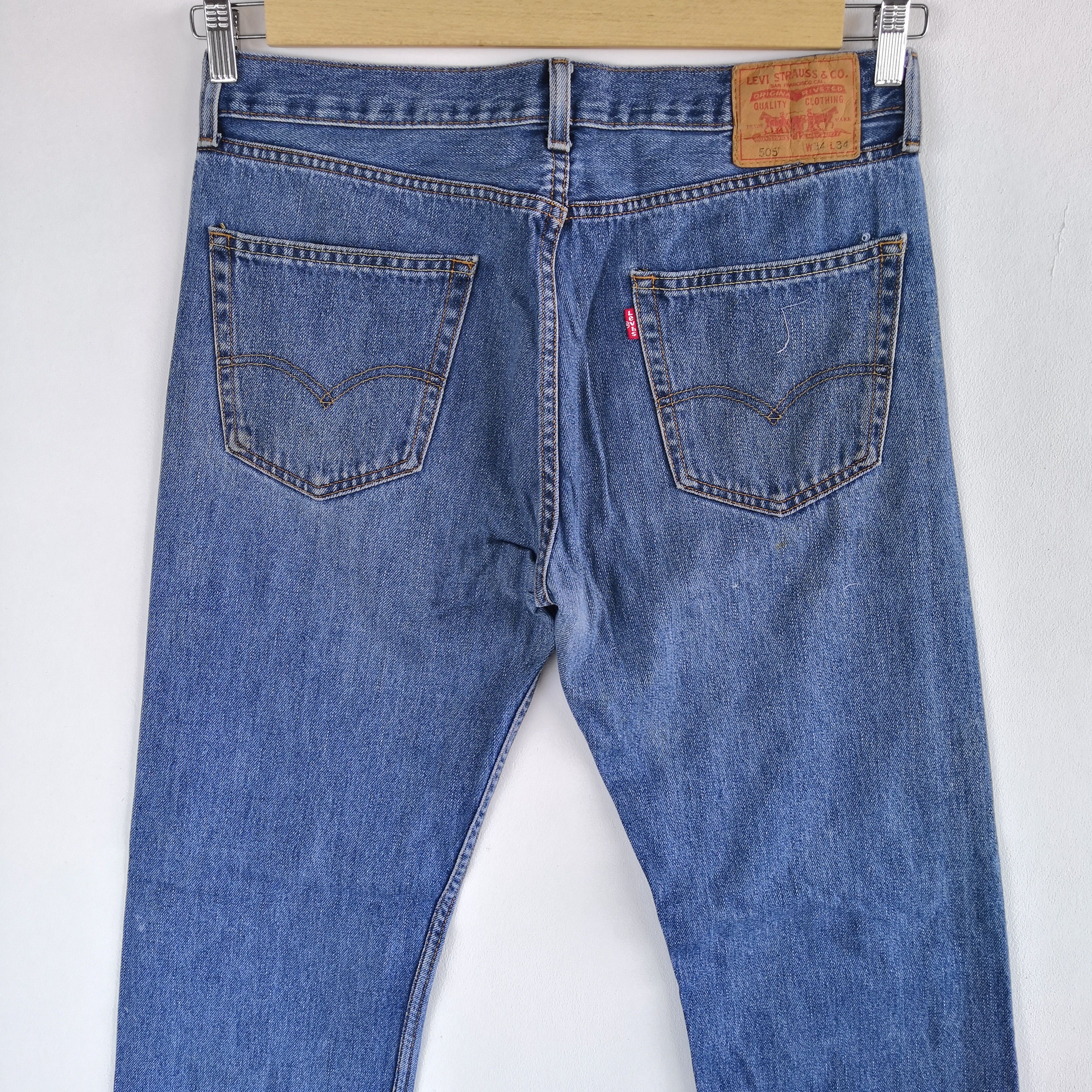 Levi's Vintage LVC Y2K Levis Jeans Blue Levi's 505 Faded Denim Size US 34 / EU 50 - 5 Thumbnail