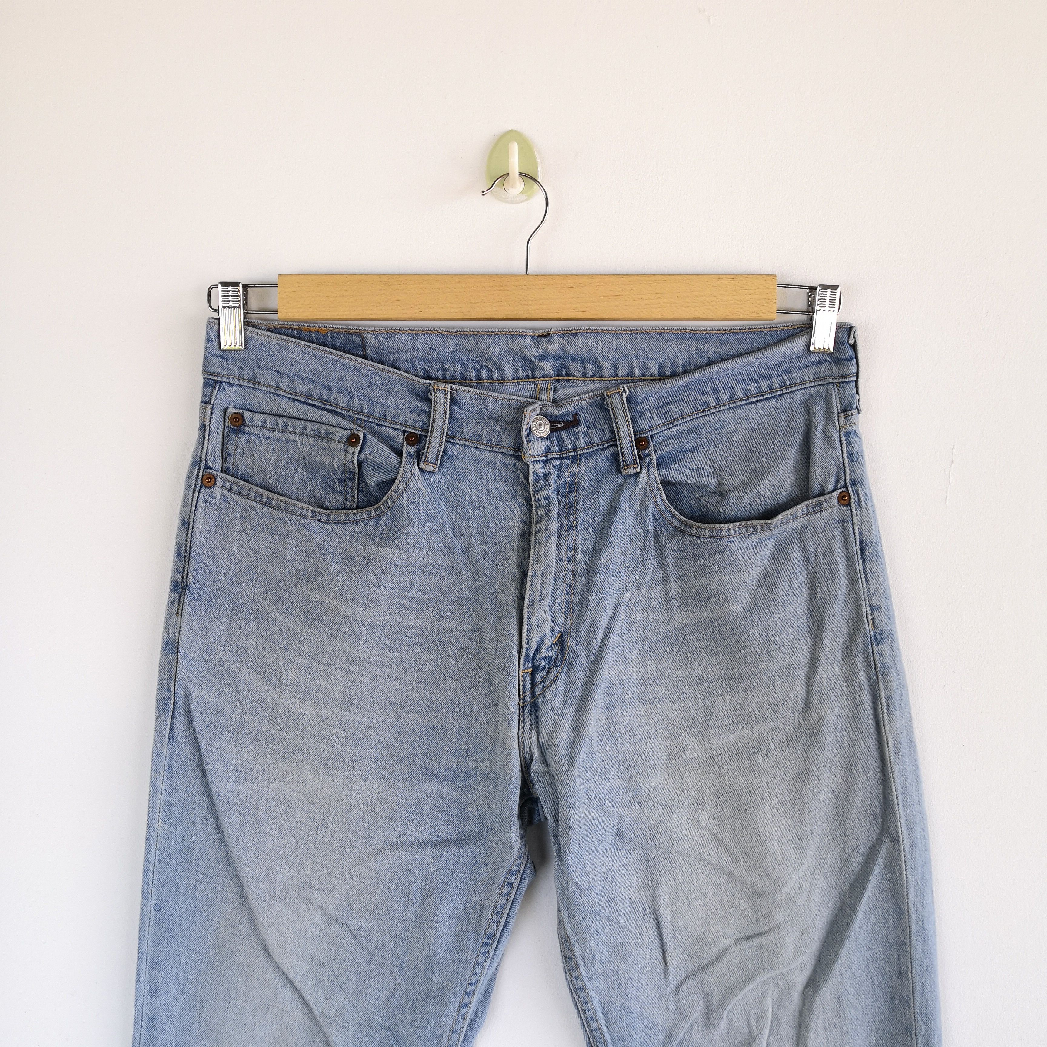Levi's Vintage Levis Sun Faded Jeans Levi's Light Wash Denim Size US 34 / EU 50 - 3 Thumbnail