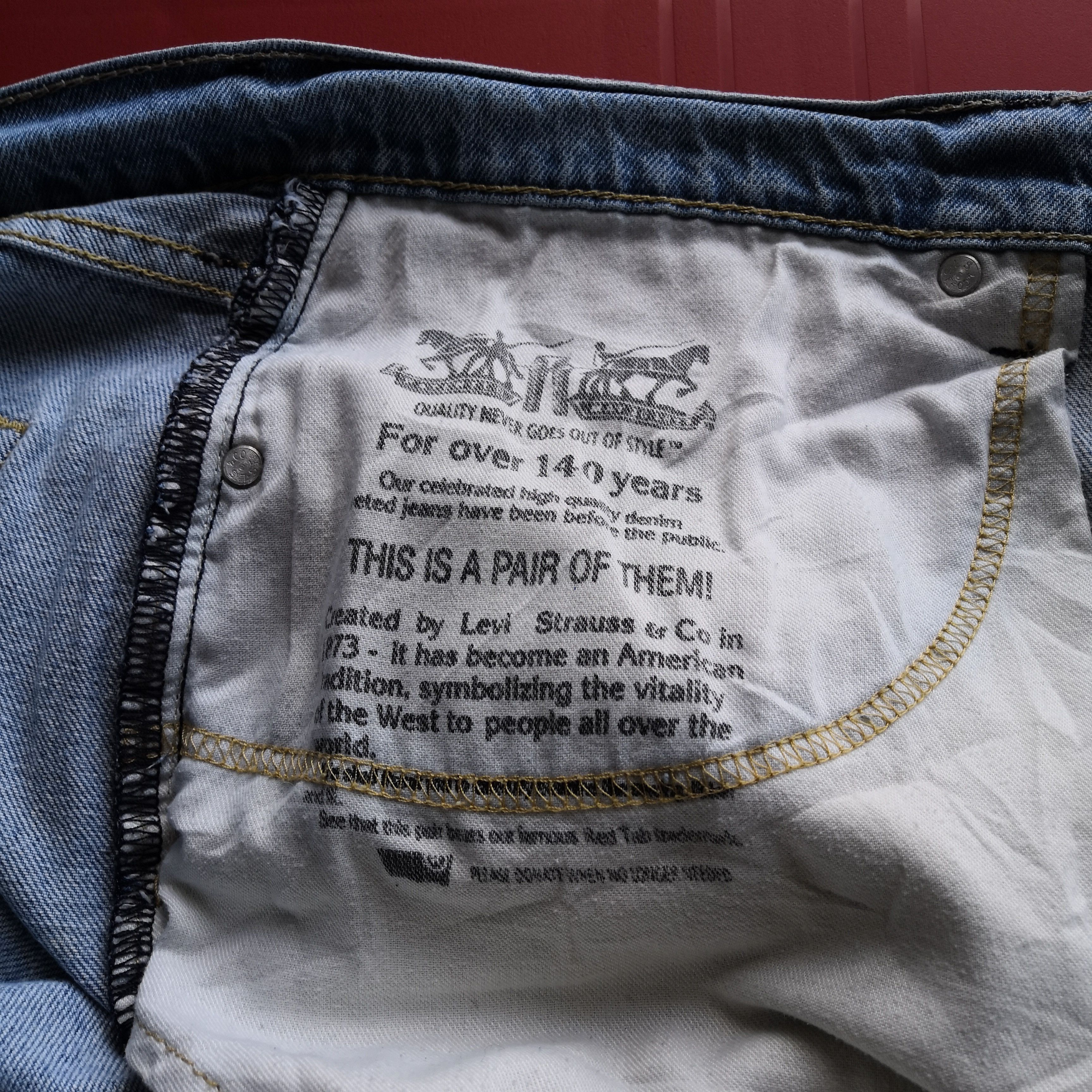 Levi's Vintage Levis Sun Faded Jeans Levi's Light Wash Denim Size US 34 / EU 50 - 11 Thumbnail