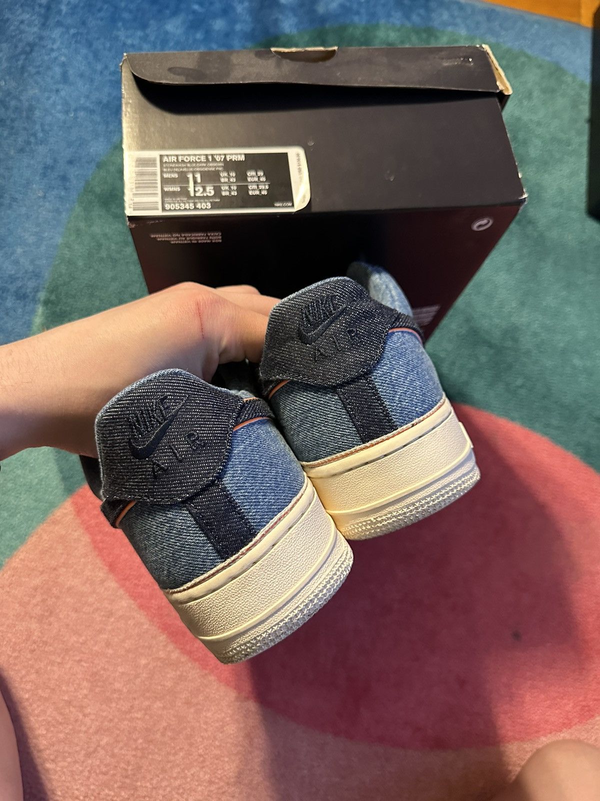 3x1 × Nike Nike Air Force 3x1 Denim Stonewash Size US 11 / EU 44 - 9 Thumbnail
