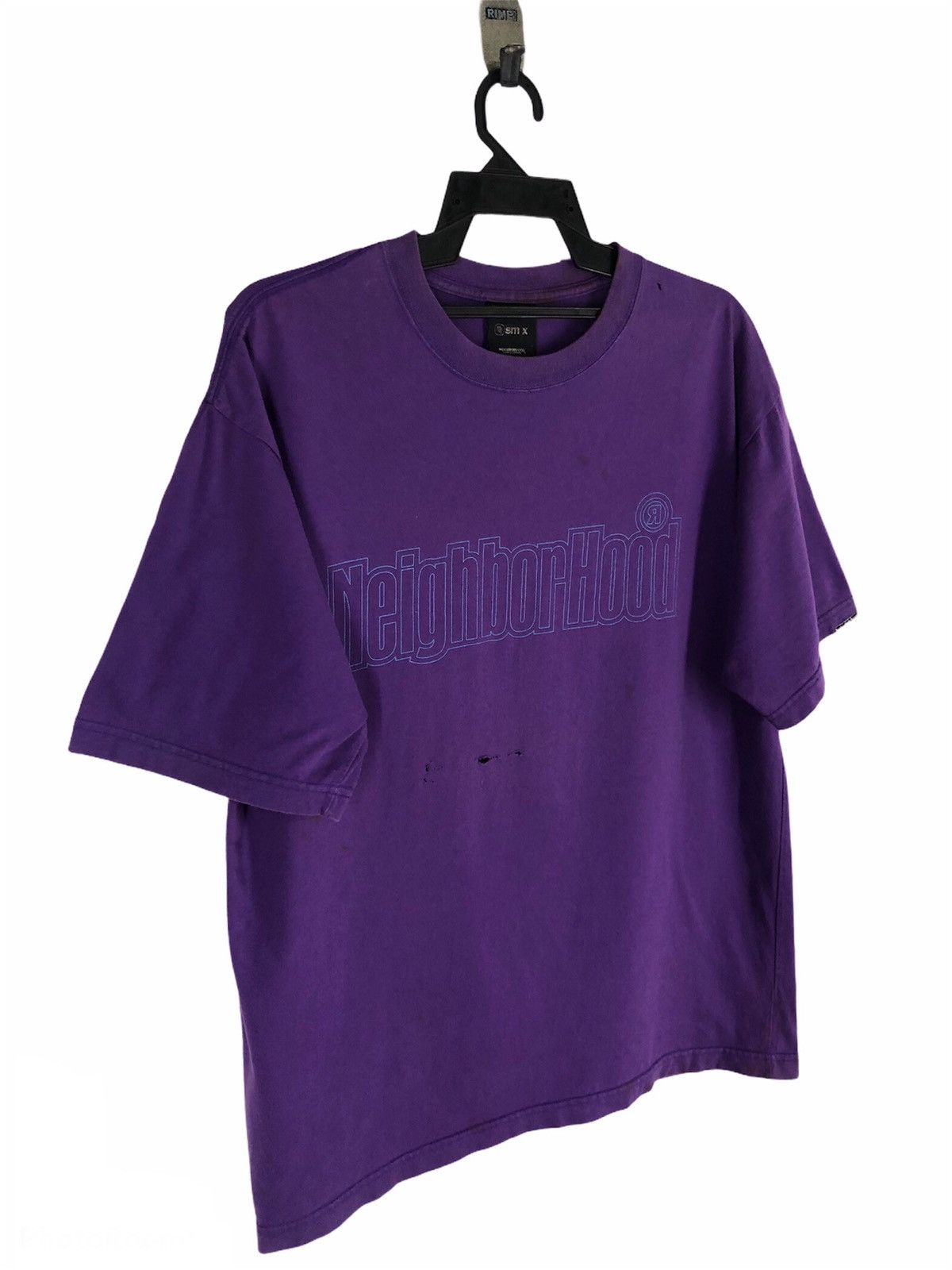 Japanese Brand × Neighborhood Rare Vintage Neighborhood Big Spellout Printed Tshirt Size US M / EU 48-50 / 2 - 2 Thumbnail