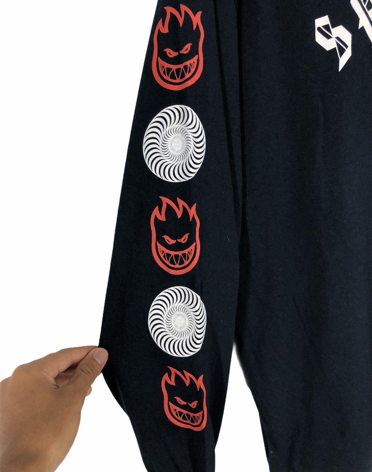 Spitfire Vintage Spitfire Ride The Fire Skateboard Long Sleeve Shirt Size US XL / EU 56 / 4 - 4 Thumbnail