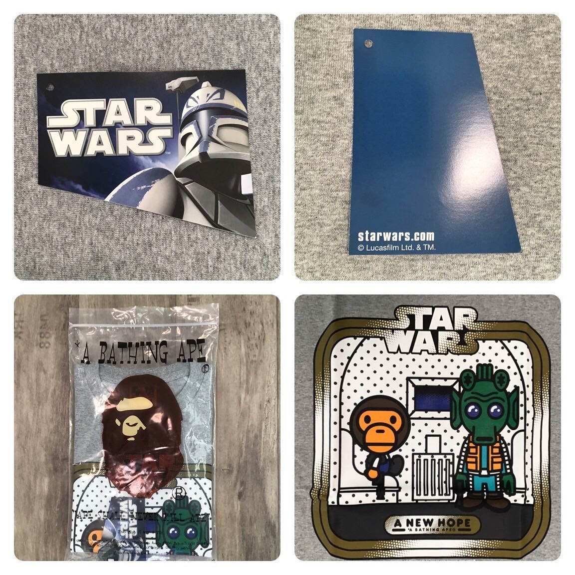 Bape × Star Wars BAPE × starwars Milo T-shirt a bathing ape Size US S / EU 44-46 / 1 - 7 Thumbnail