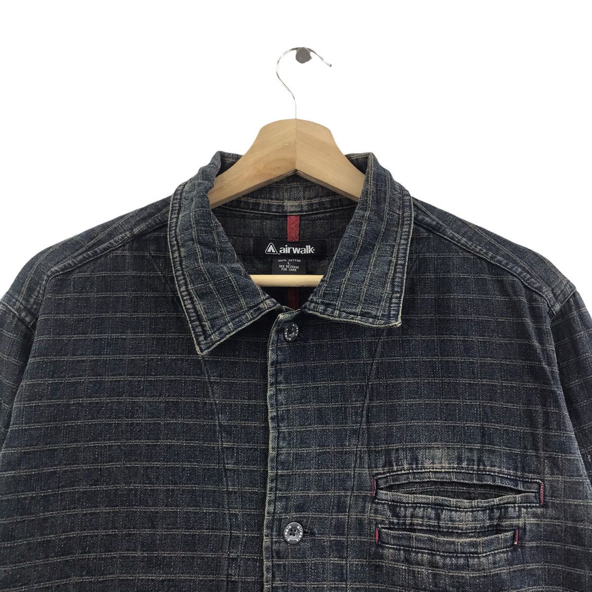 Airwalk AIRWALK Indigo Skateboard Japanese Brand Jeans Denim Jacket Size US L / EU 52-54 / 3 - 2 Thumbnail