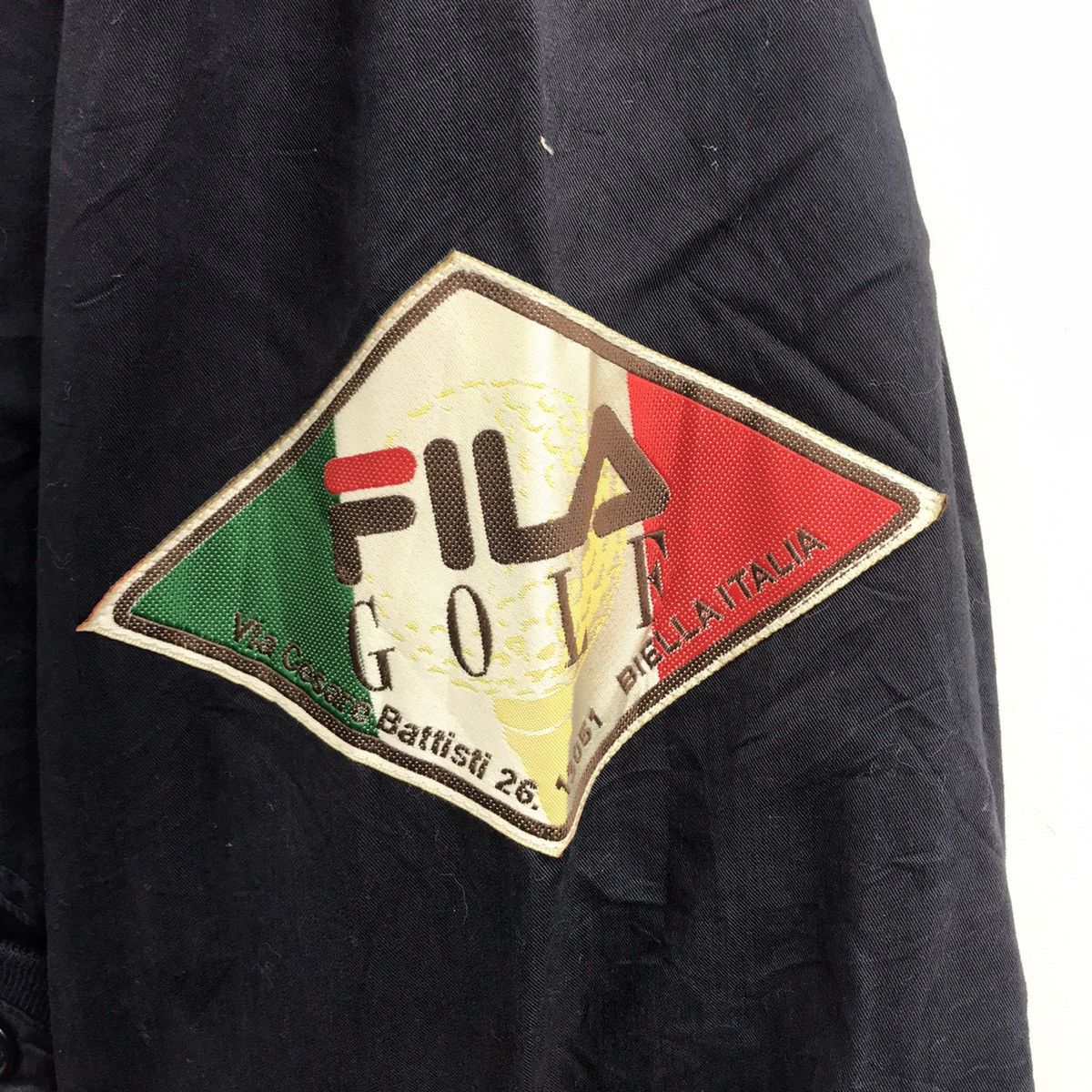 Fila FILA GOLF Biella Italia Embroidered Sport Black BomberJacket Size US XL / EU 56 / 4 - 5 Thumbnail