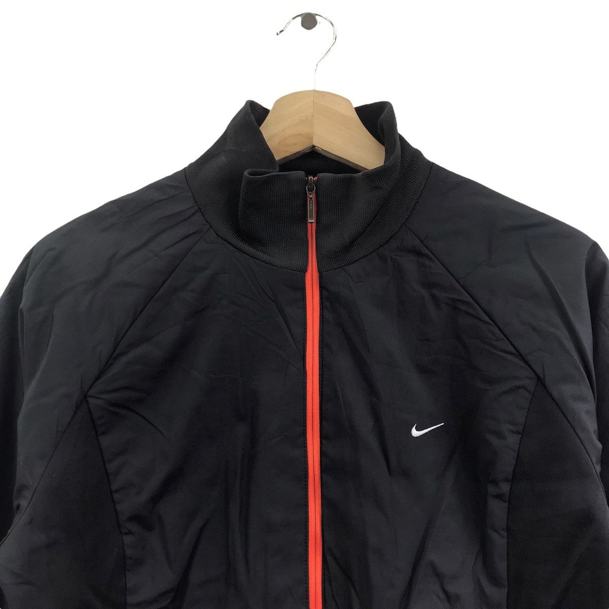 Nike NIKE CLIMA FIT Swoosh Sport Black Zipper Bomber Jacket Size US M / EU 48-50 / 2 - 2 Thumbnail