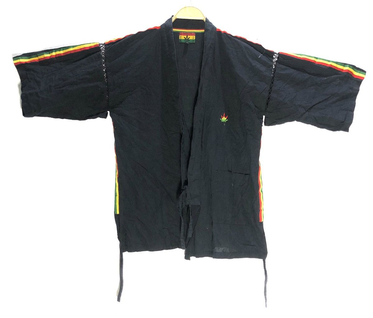 Bob Marley REGAE edition CANNABIS KIMONO Rasta stripe Size US M / EU 48-50 / 2 - 2 Thumbnail