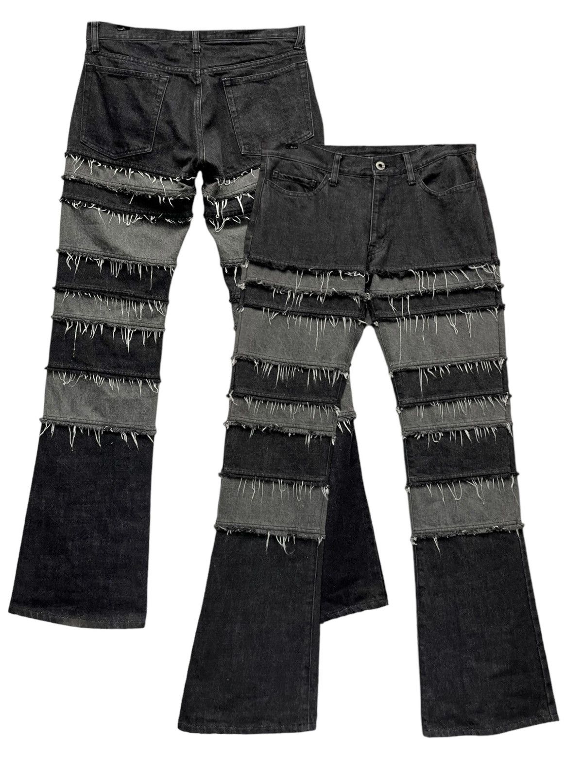 Pro Edge FYE🔥Released Hem Panel Hagi Patchwork Vintage Flare Denim🔥 Size US 30 / EU 46 - 2 Thumbnail