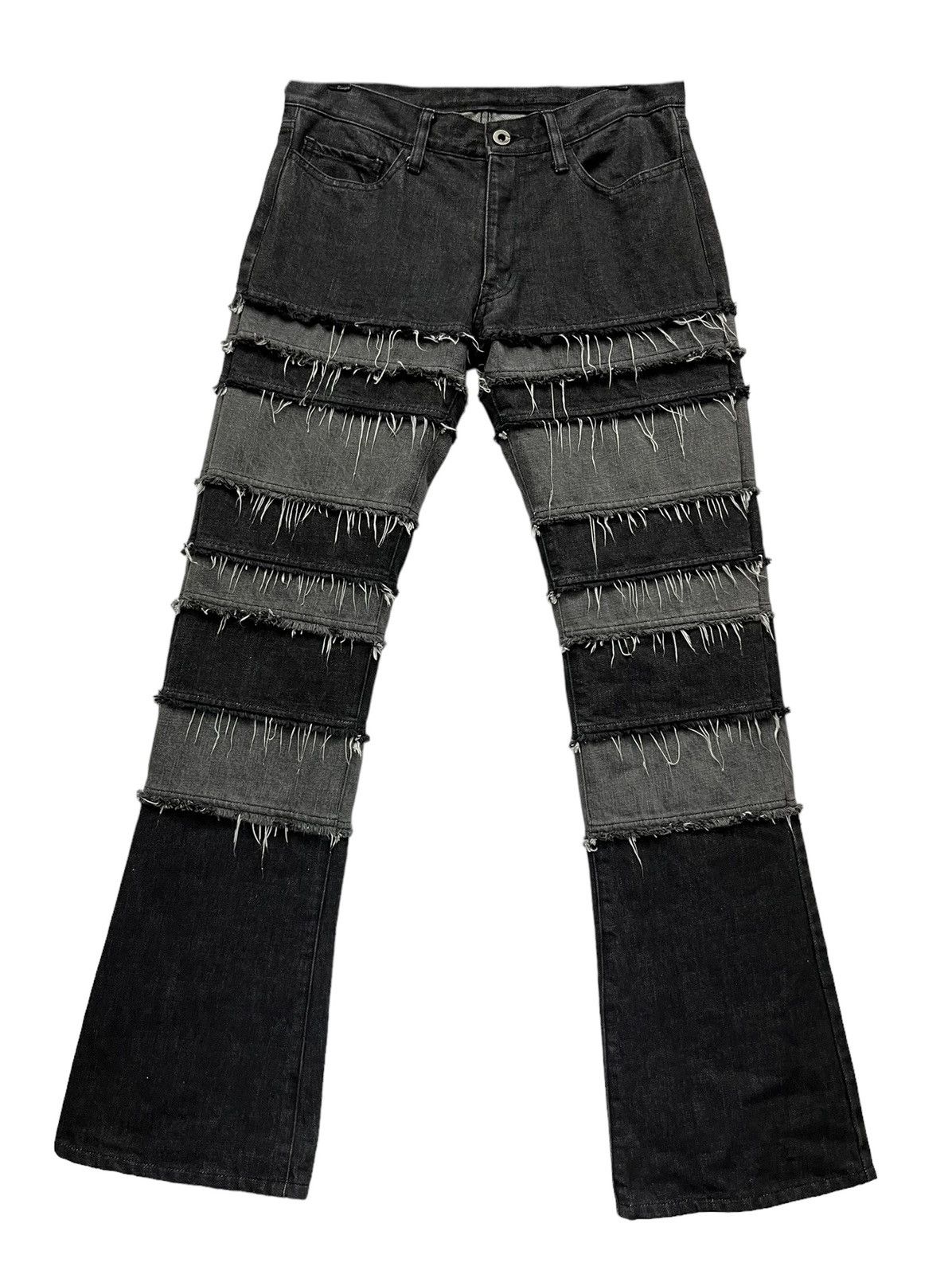 Pro Edge FYE🔥Released Hem Panel Hagi Patchwork Vintage Flare Denim🔥 Size US 30 / EU 46 - 3 Thumbnail