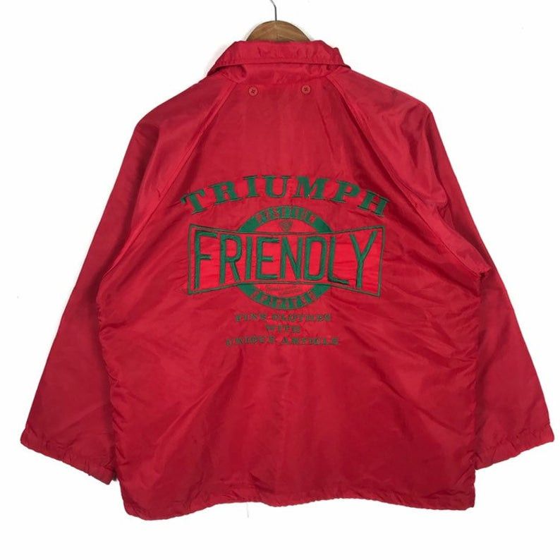 Vintage Vintage 90s TRIUMPH FRIENDLY Motobike Motocross Size US L / EU 52-54 / 3 - 1 Thumbnail