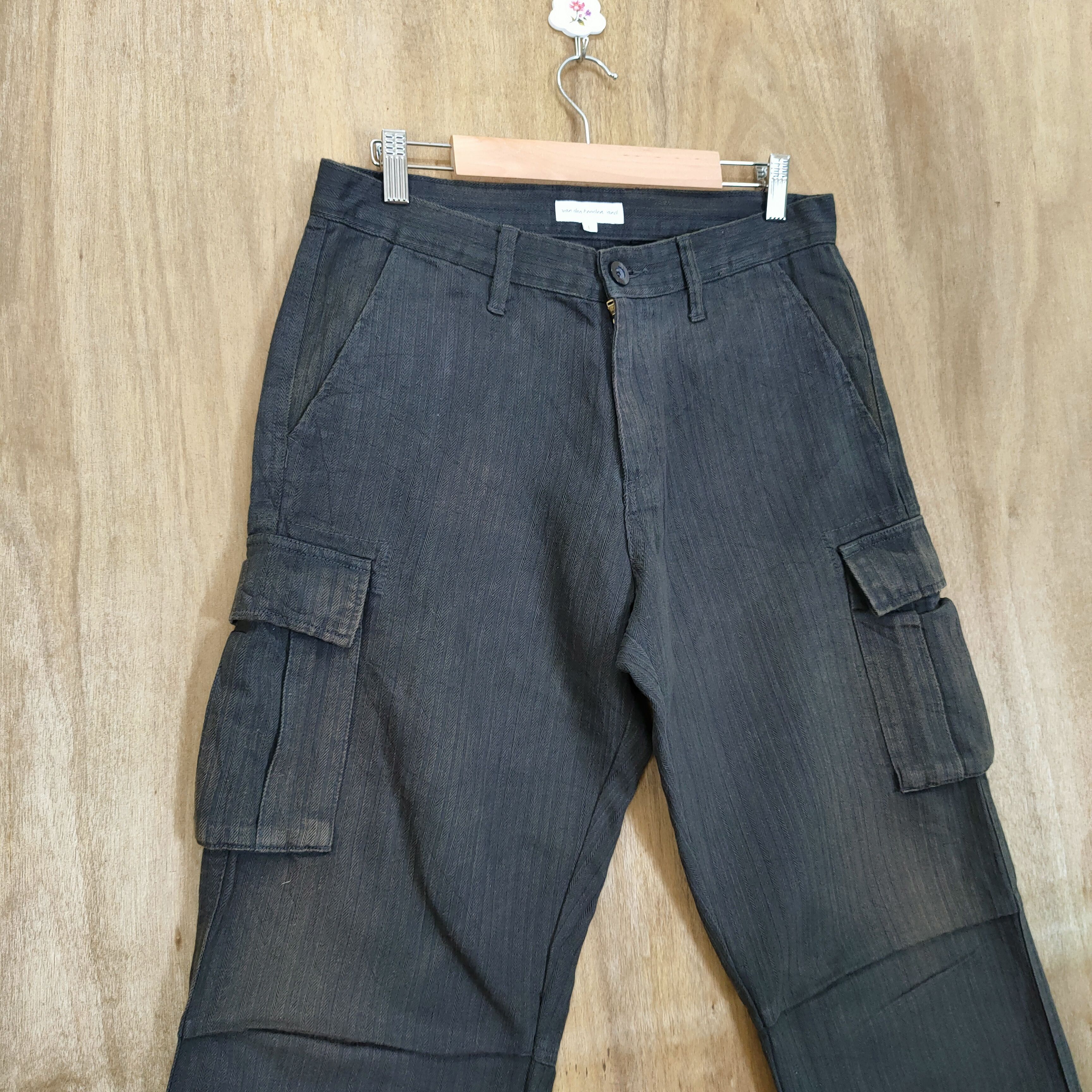 Japanese Brand × Vision Streetwear VAN DEN HOODEN BLACK CARGO PANTS Size US 32 / EU 48 - 2 Thumbnail
