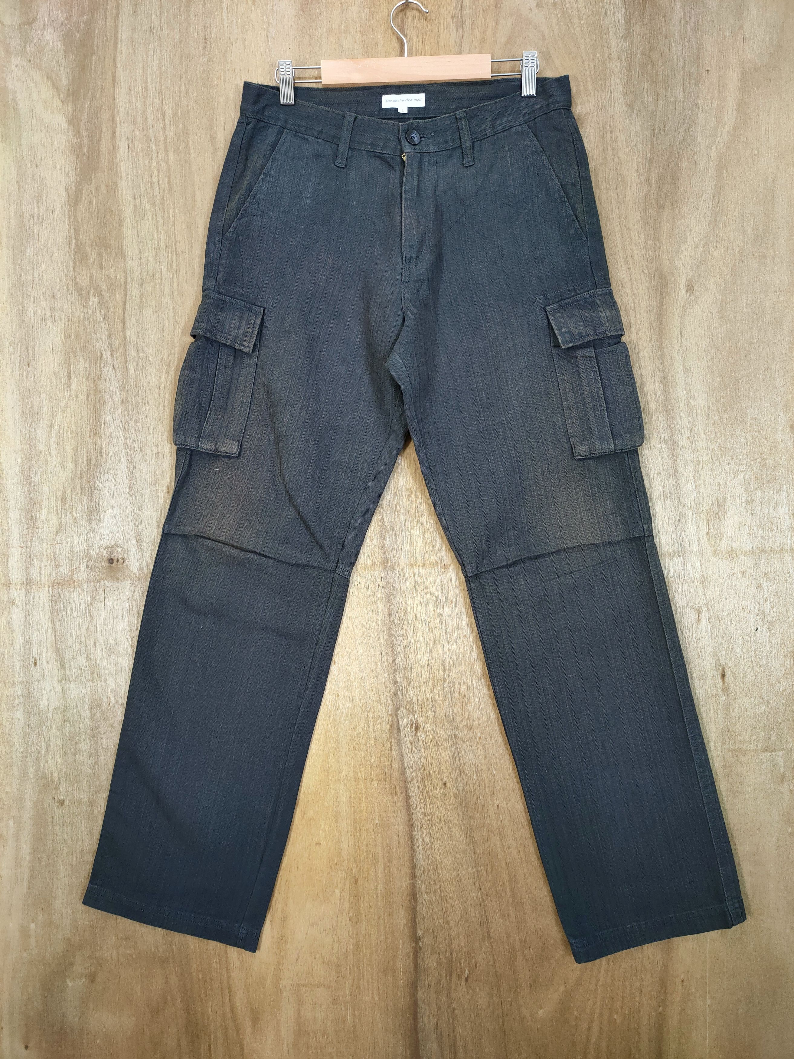 Japanese Brand × Vision Streetwear VAN DEN HOODEN BLACK CARGO PANTS Size US 32 / EU 48 - 1 Thumbnail