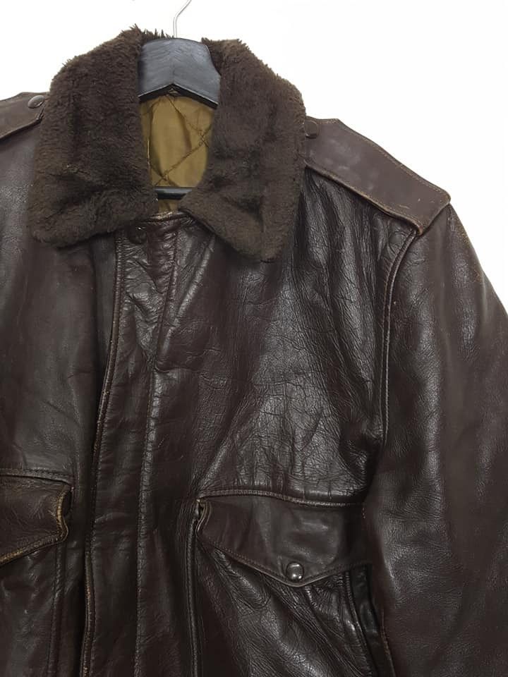Schott Vtg. Schott G-1 Leather Quilted Lined Flight Aviator Jacket Size US L / EU 52-54 / 3 - 22 Thumbnail