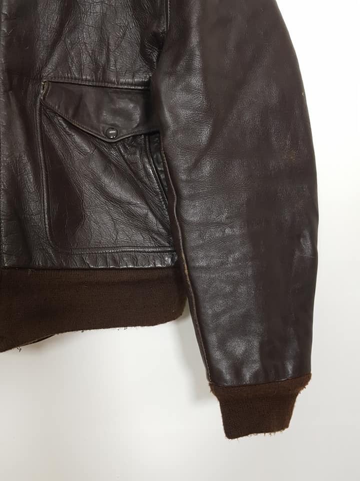 Schott Vtg. Schott G-1 Leather Quilted Lined Flight Aviator Jacket Size US L / EU 52-54 / 3 - 23 Thumbnail