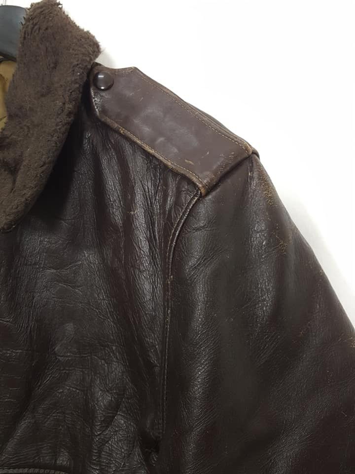 Schott Vtg. Schott G-1 Leather Quilted Lined Flight Aviator Jacket Size US L / EU 52-54 / 3 - 21 Thumbnail