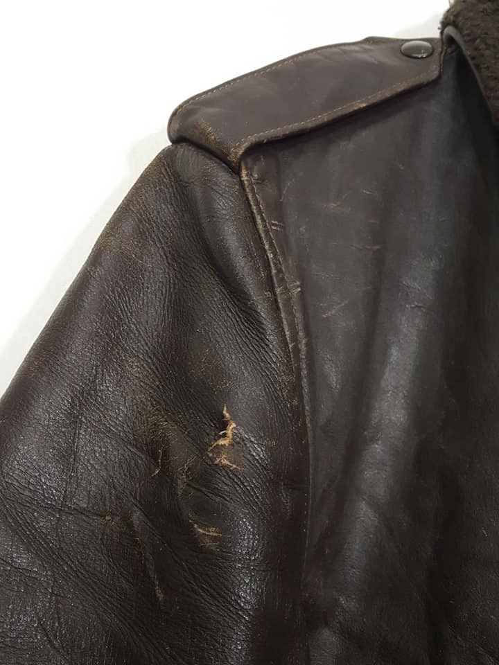 Schott Vtg. Schott G-1 Leather Quilted Lined Flight Aviator Jacket Size US L / EU 52-54 / 3 - 25 Thumbnail