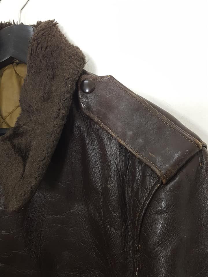 Schott Vtg. Schott G-1 Leather Quilted Lined Flight Aviator Jacket Size US L / EU 52-54 / 3 - 17 Thumbnail
