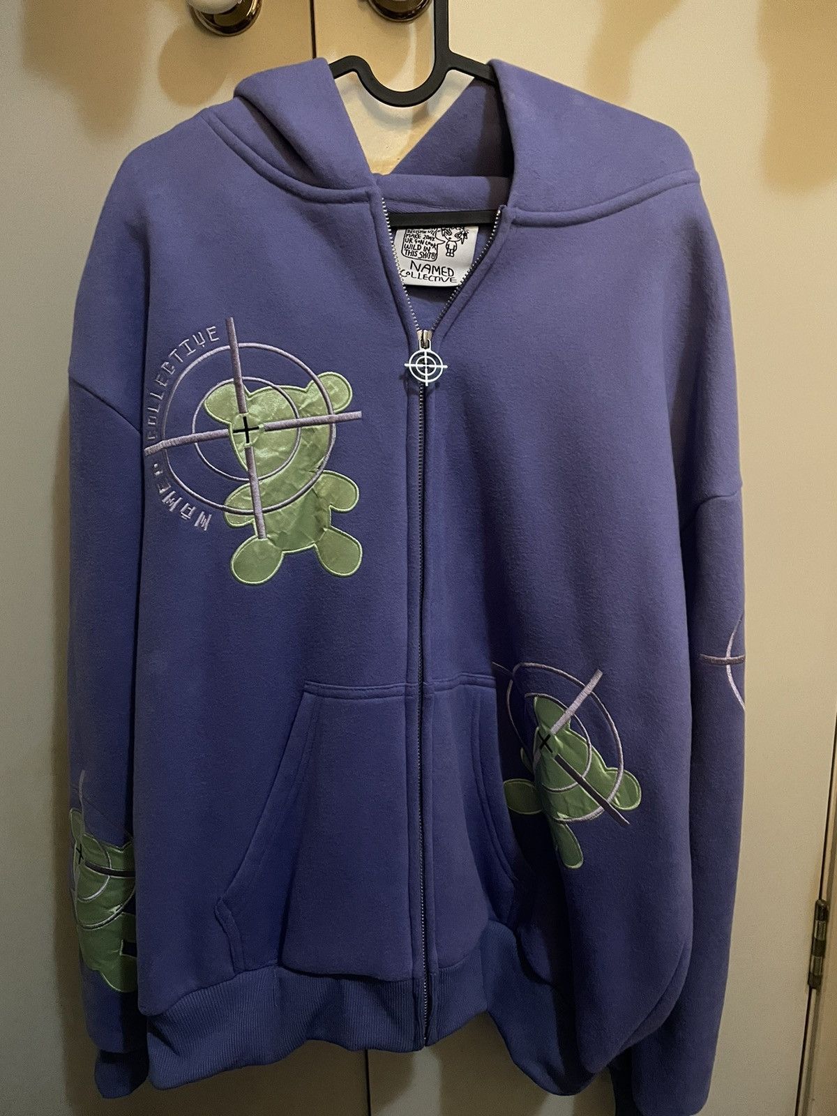 Pre-owned Streetwear Named Collective Gamer Zip Hoodie In Purple