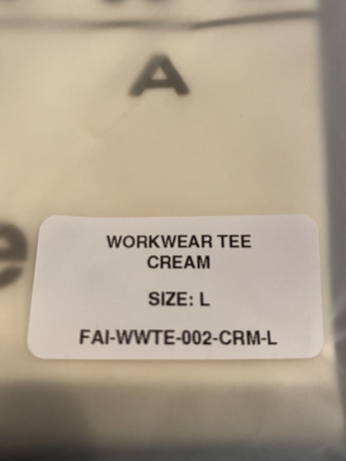 Fugazi Fugazi Workwear Tee Cream Large Size US L / EU 52-54 / 3 - 7 Thumbnail