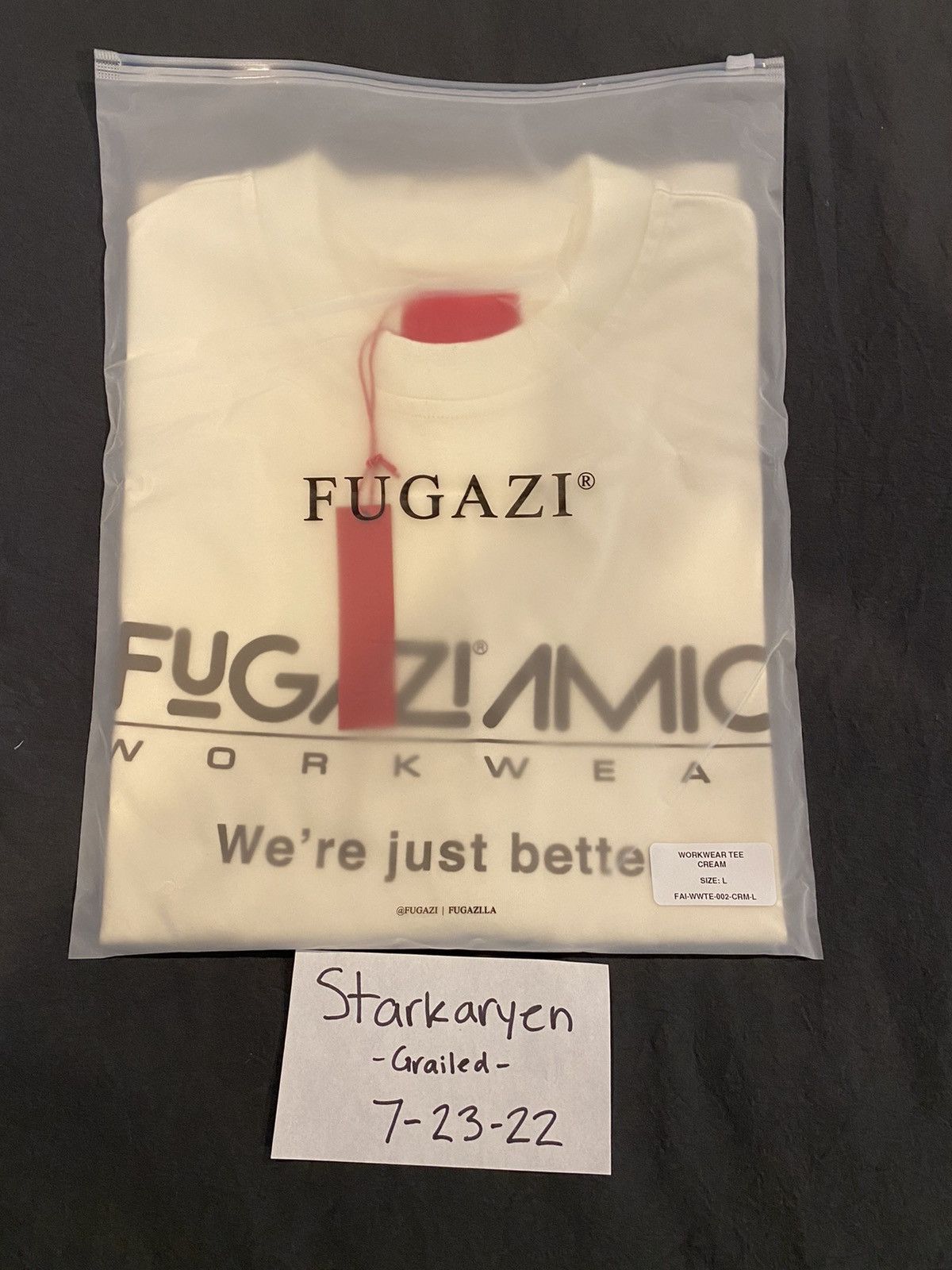Fugazi Fugazi Workwear Tee Cream Large Size US L / EU 52-54 / 3 - 6 Thumbnail