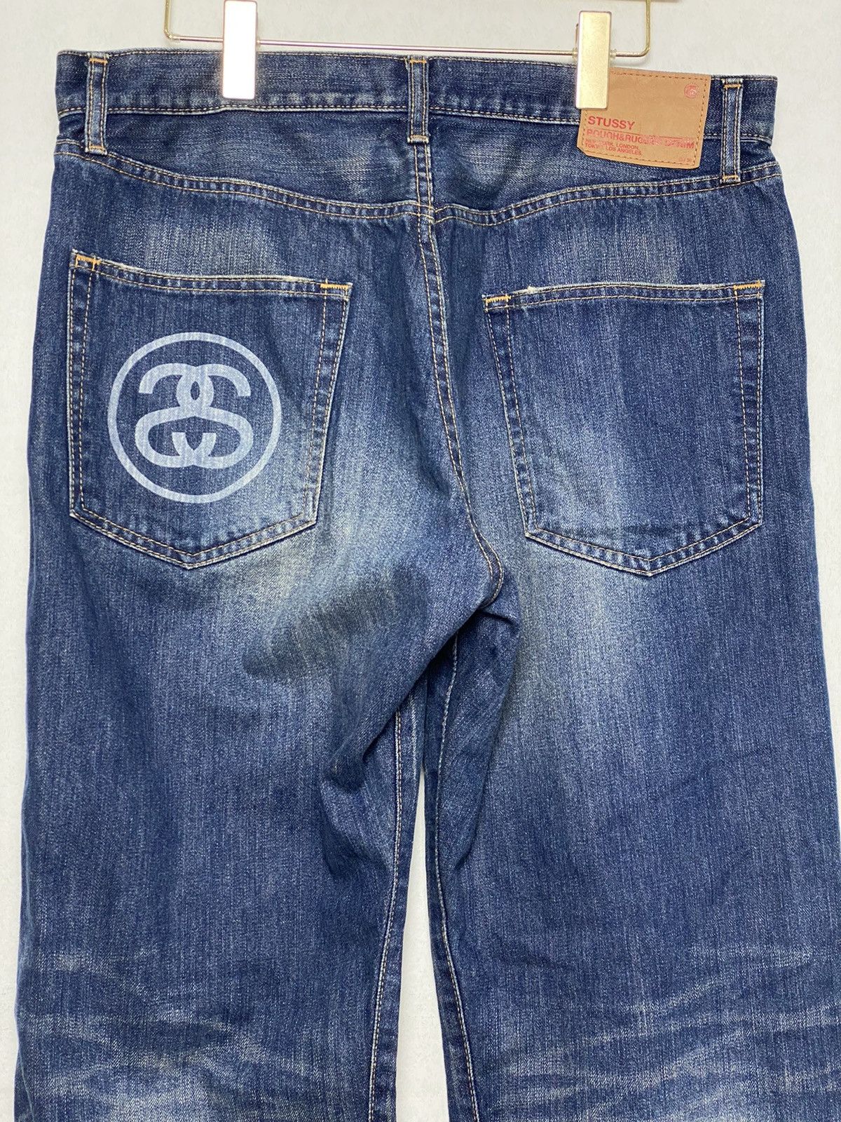 Stussy × Vintage XX Vintage Stussy OG Logo Denim / Nike Akira Evangelion Size US 37 - 1 Thumbnail