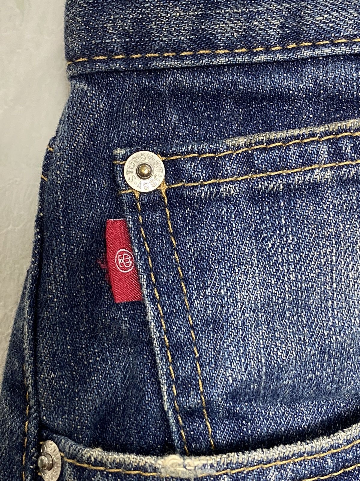 Stussy × Vintage XX Vintage Stussy OG Logo Denim / Nike Akira Evangelion Size US 37 - 6 Thumbnail