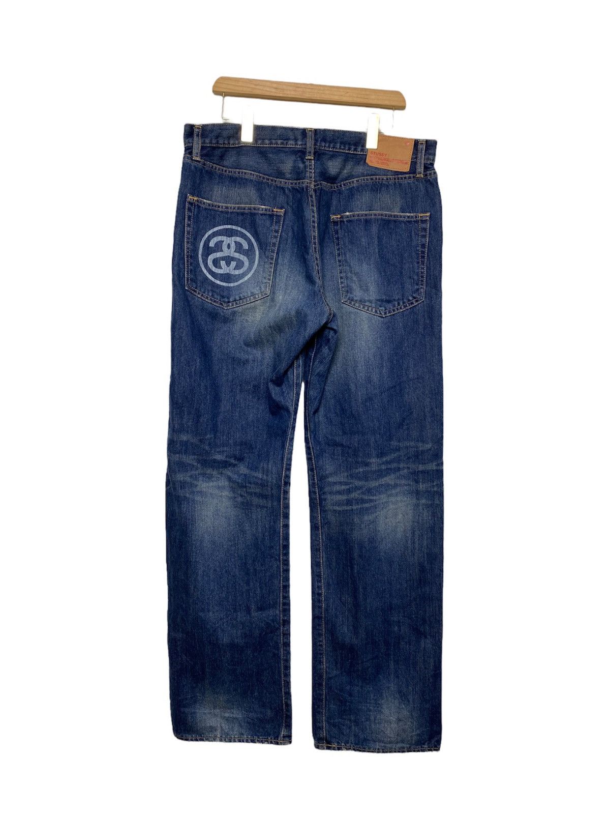 Stussy × Vintage XX Vintage Stussy OG Logo Denim / Nike Akira Evangelion Size US 37 - 3 Thumbnail