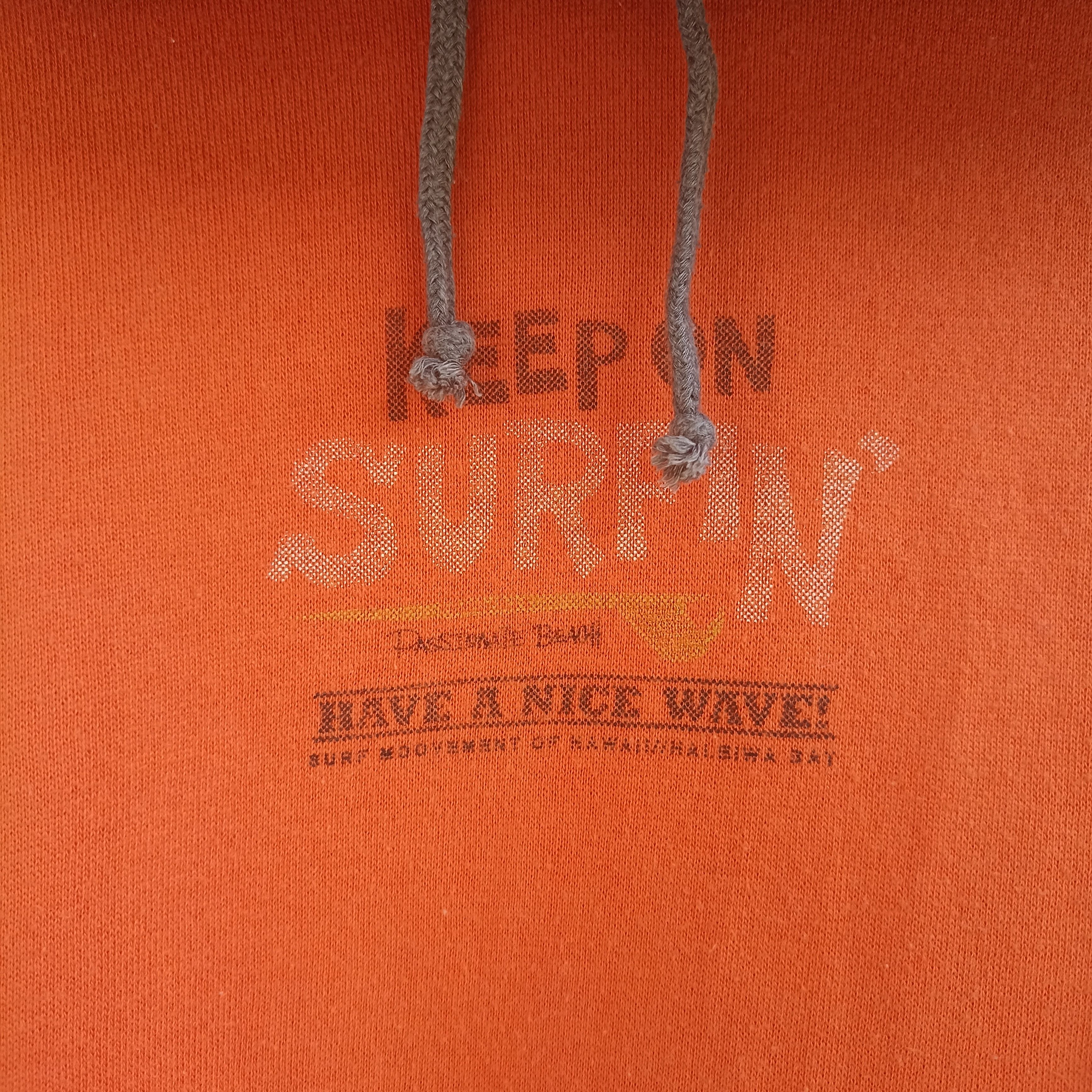 Japanese Brand Keep On Surfing Orange Hoodie Size US L / EU 52-54 / 3 - 4 Thumbnail