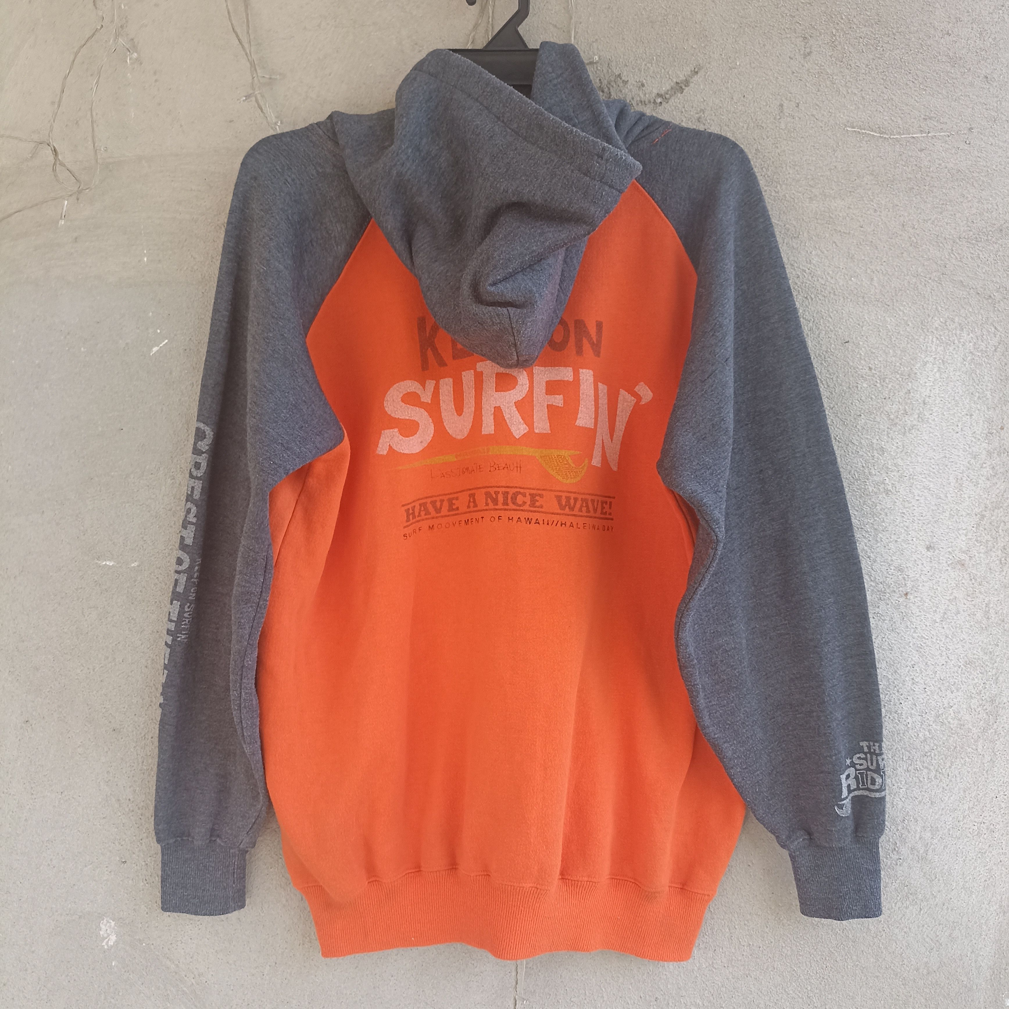 Japanese Brand Keep On Surfing Orange Hoodie Size US L / EU 52-54 / 3 - 8 Thumbnail