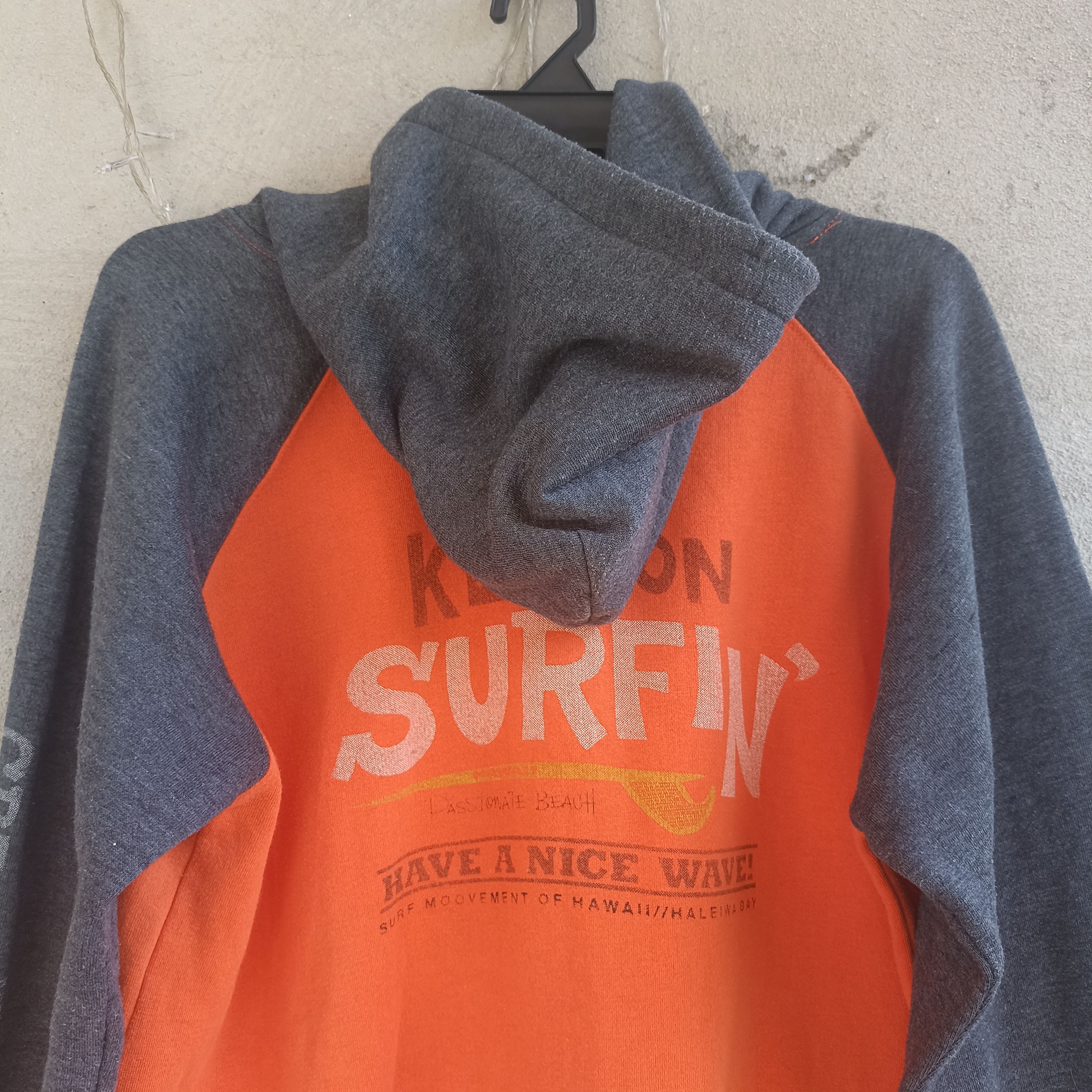 Japanese Brand Keep On Surfing Orange Hoodie Size US L / EU 52-54 / 3 - 9 Thumbnail