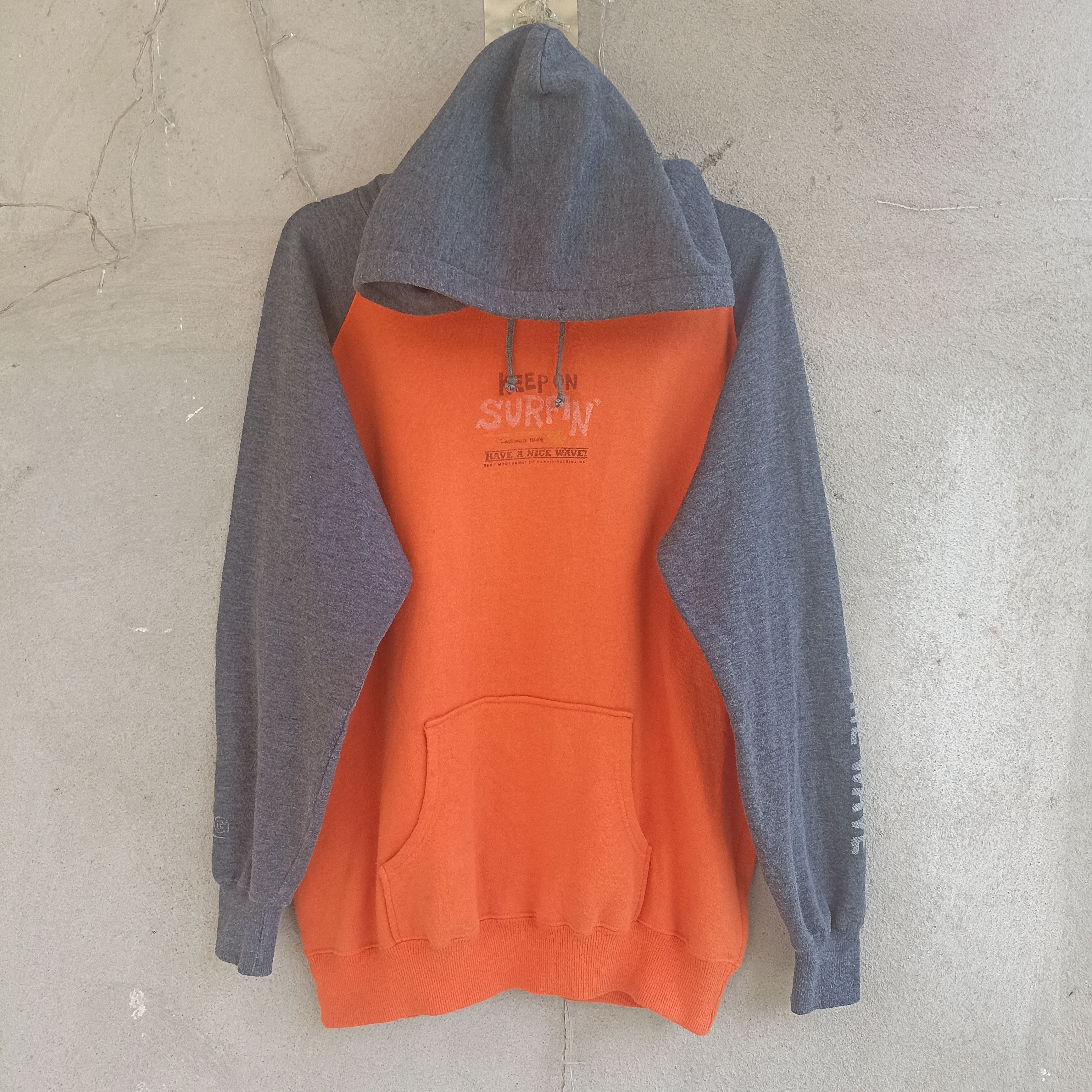 Japanese Brand Keep On Surfing Orange Hoodie Size US L / EU 52-54 / 3 - 1 Thumbnail