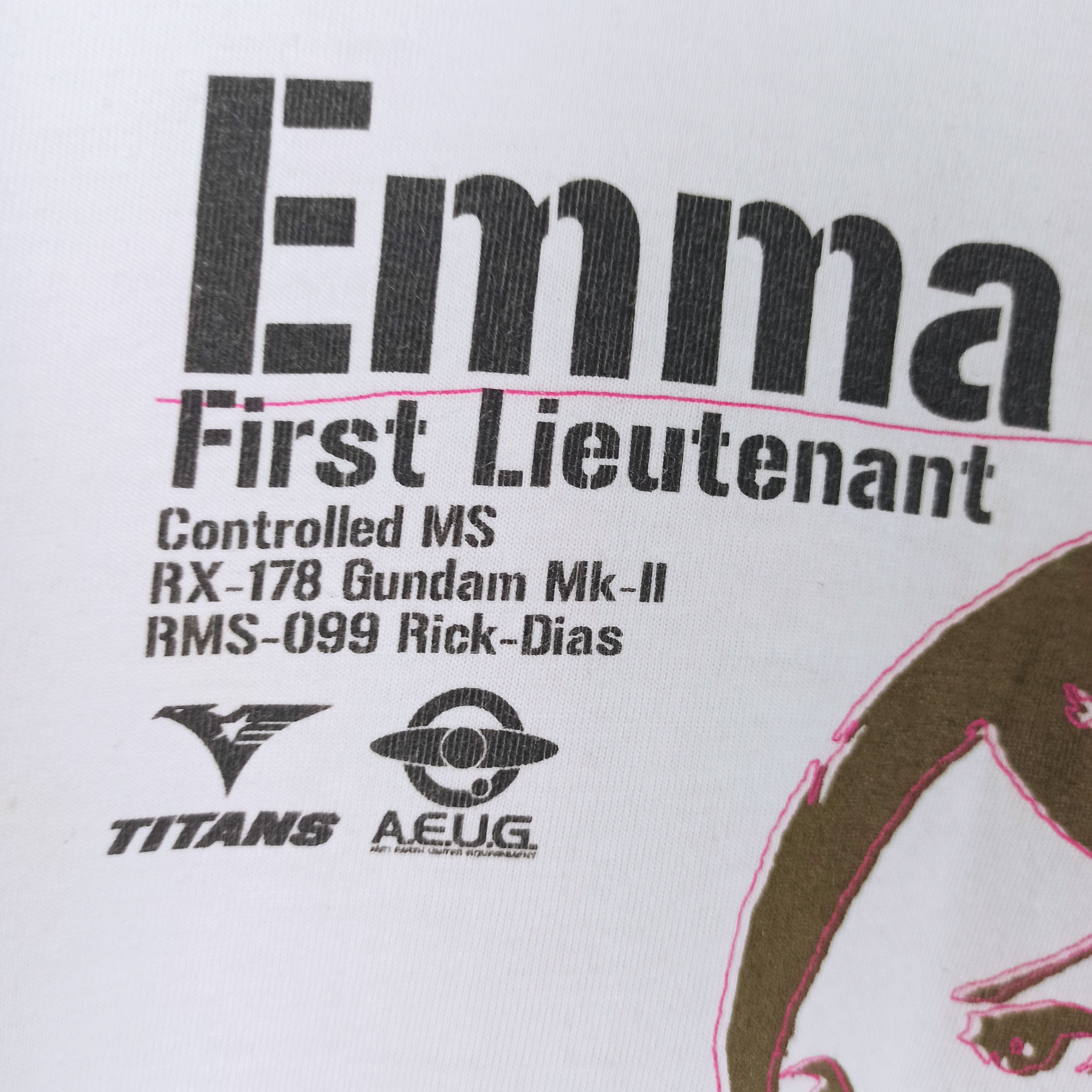 Anime Anime Mobile Suit Zeta Gundam Emma Sheen Character Tshirt Size US M / EU 48-50 / 2 - 4 Thumbnail